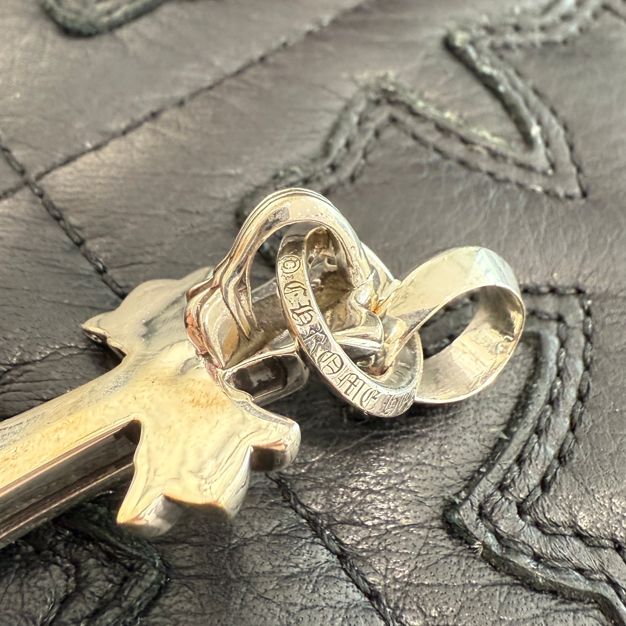 CHROME HEARTS Double CH Cross Small Pendant Top クロムハーツ
