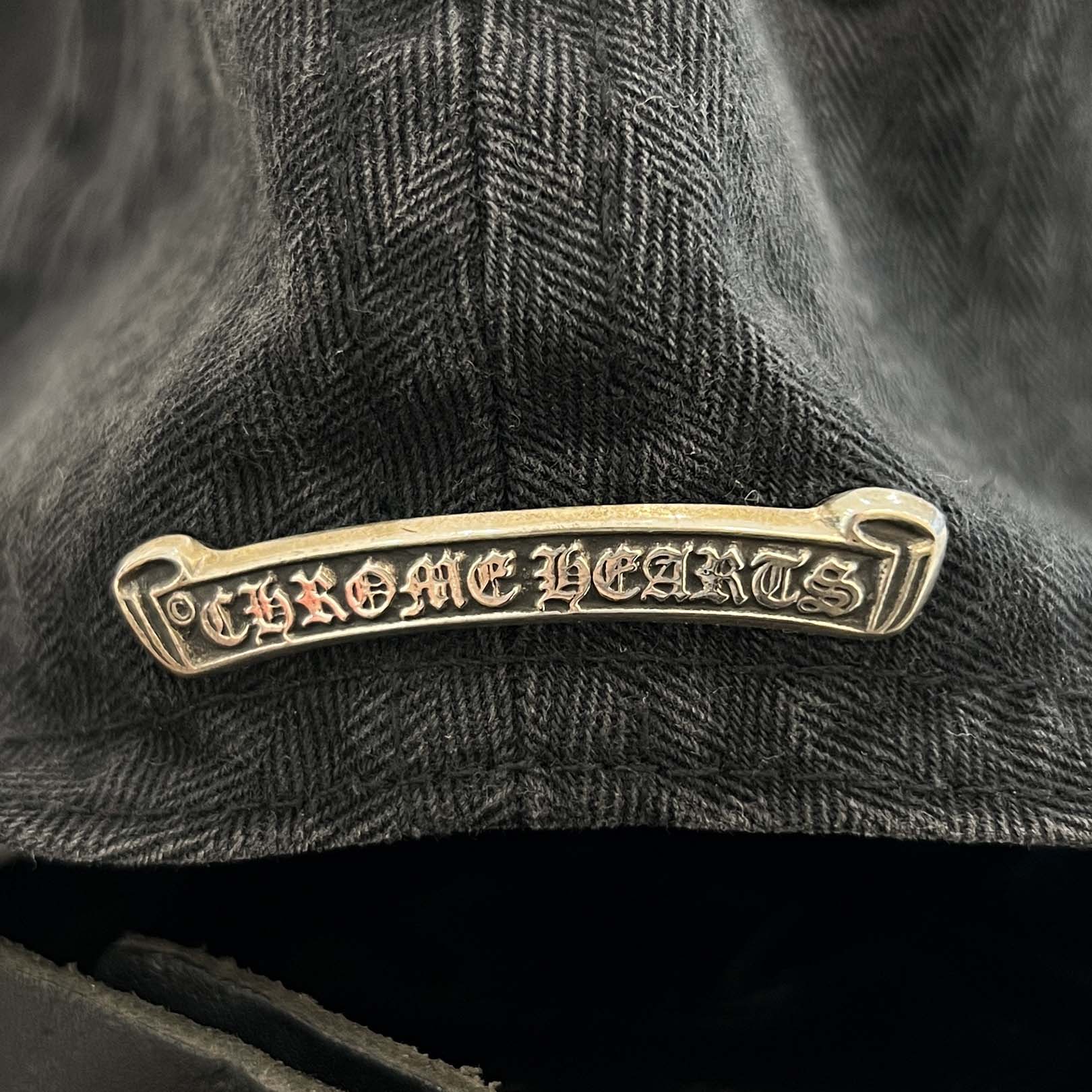 CHROME HEARTS 2024SS Vine Dagger Embroidery Herringbone Denim Trucker Cap Size ONE SIZE (53-60) クロムハーツ ヴァインダガー 刺繍 ヘリンボーン デニム トラッカーキャップ サイズONE SIZE (53-60)