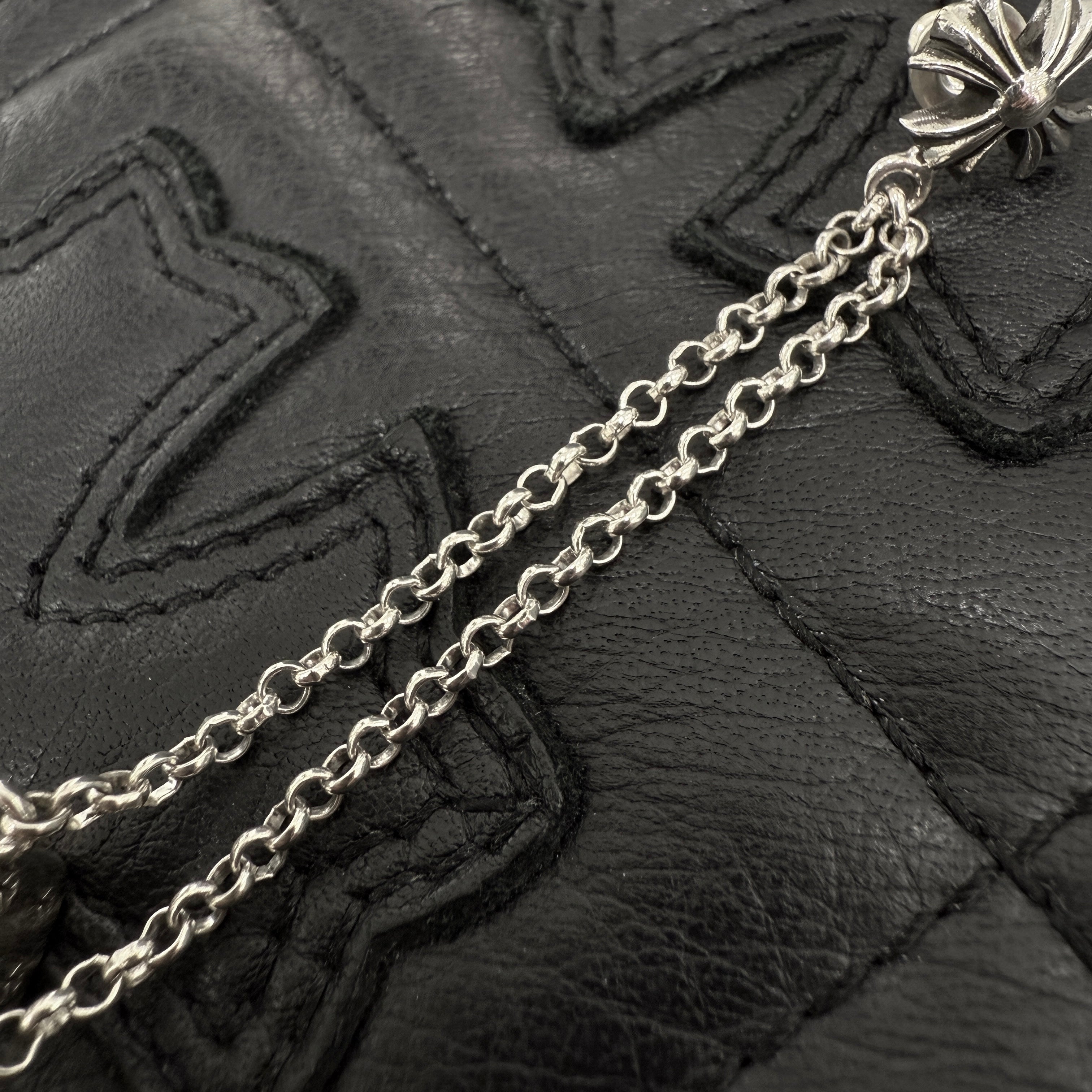 CHROME HEARTS CH Cross Double Dice Earrings クロムハーツ CHクロス ダブルダイス ピアス