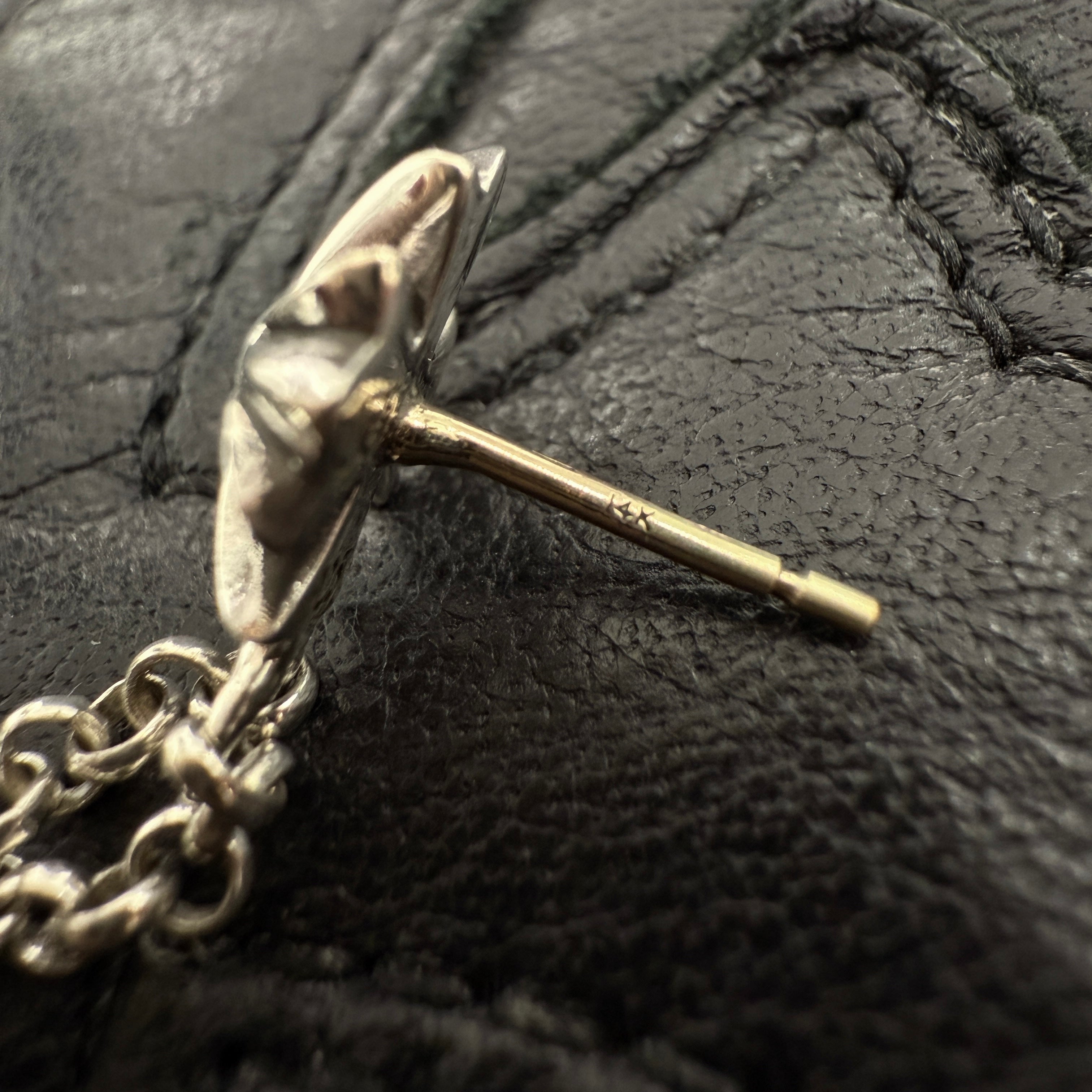 CHROME HEARTS CH Cross Double Dice Earrings クロムハーツ CHクロス ダブルダイス ピアス