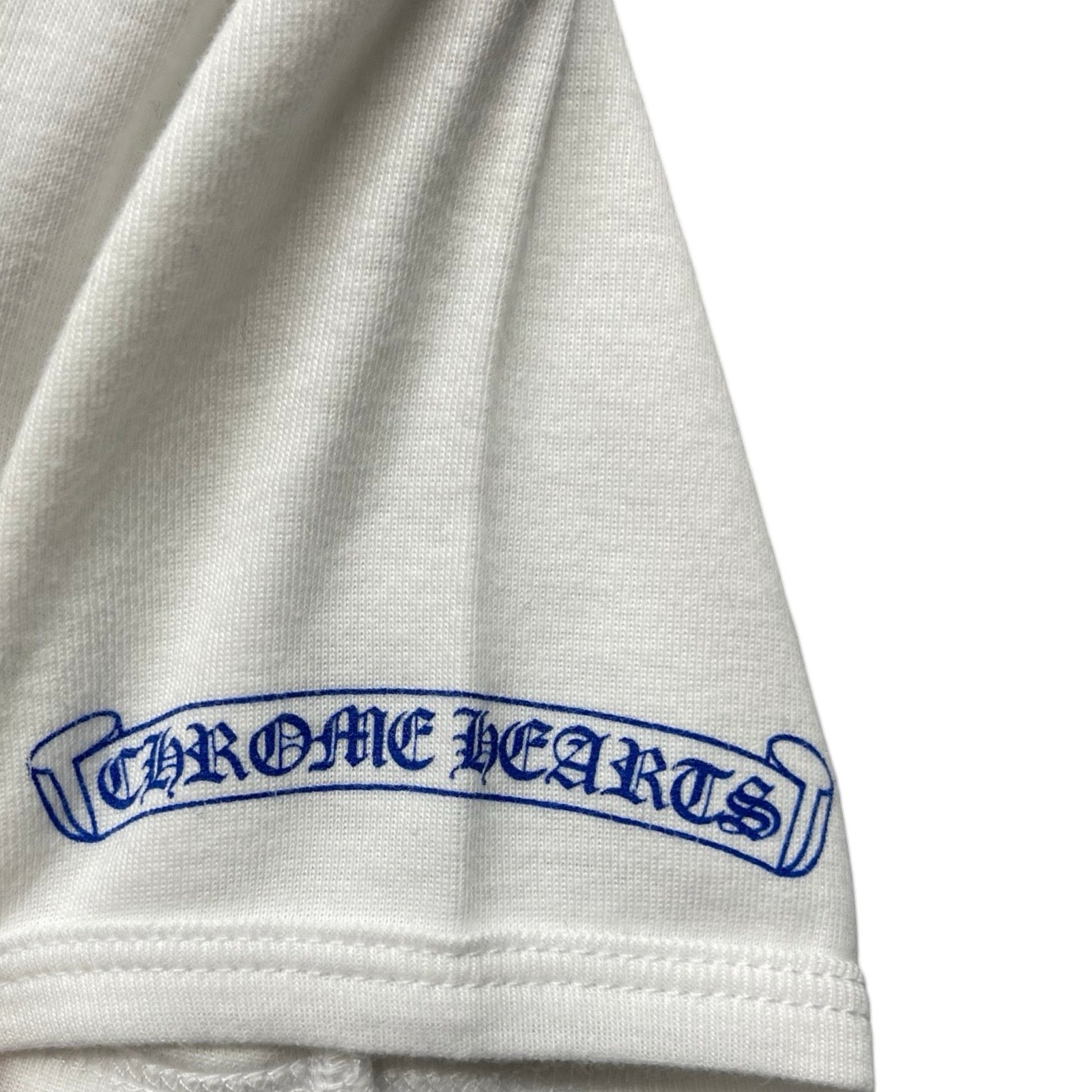 CHROME HEARTS Rolling Stones Lip＆Tongue Neck Logo S/S Tee Size ONE SIZE