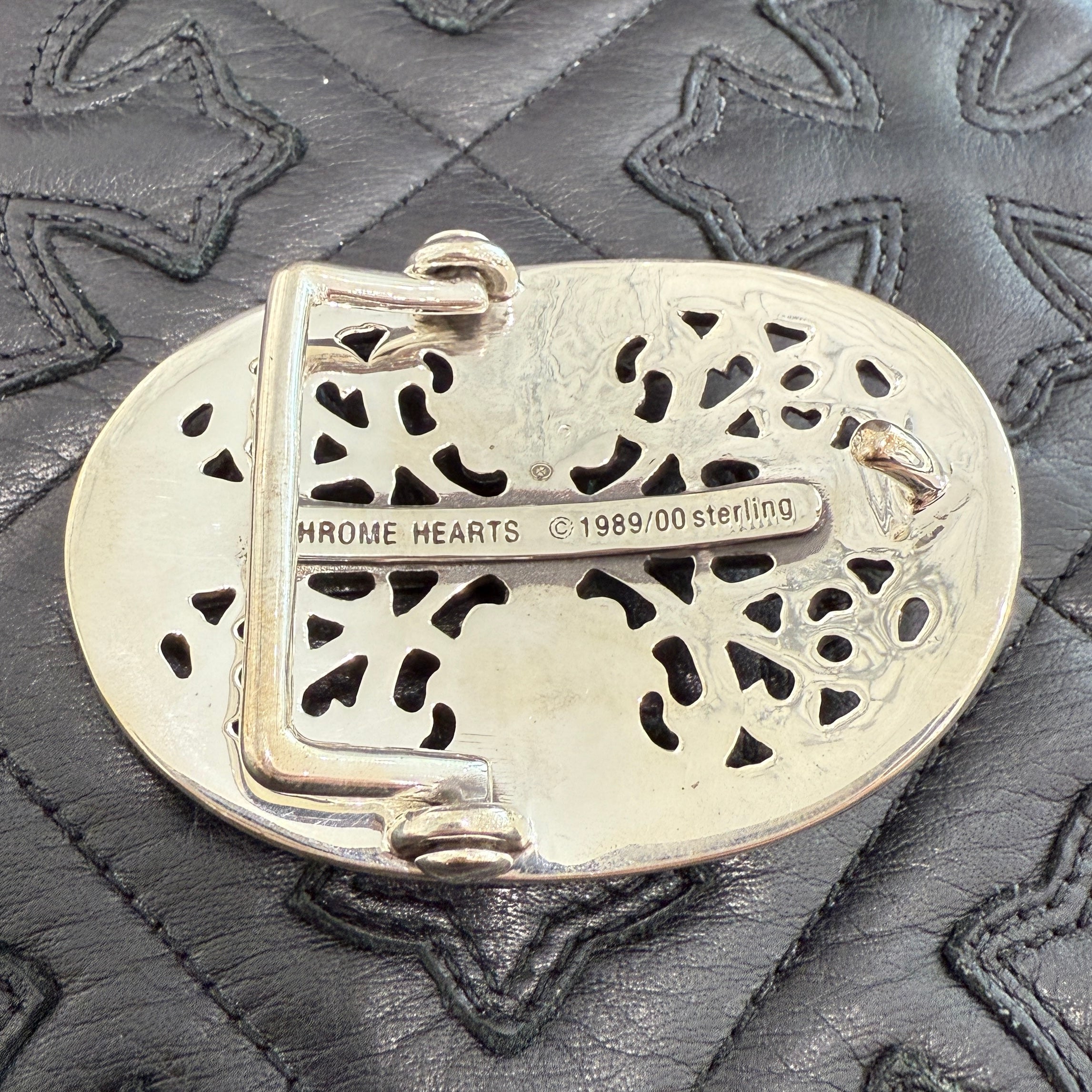 CHROME HEARTS Classic Oval Cross Buckle クロムハーツ クラシック オーバルクロス バックル シルバー925