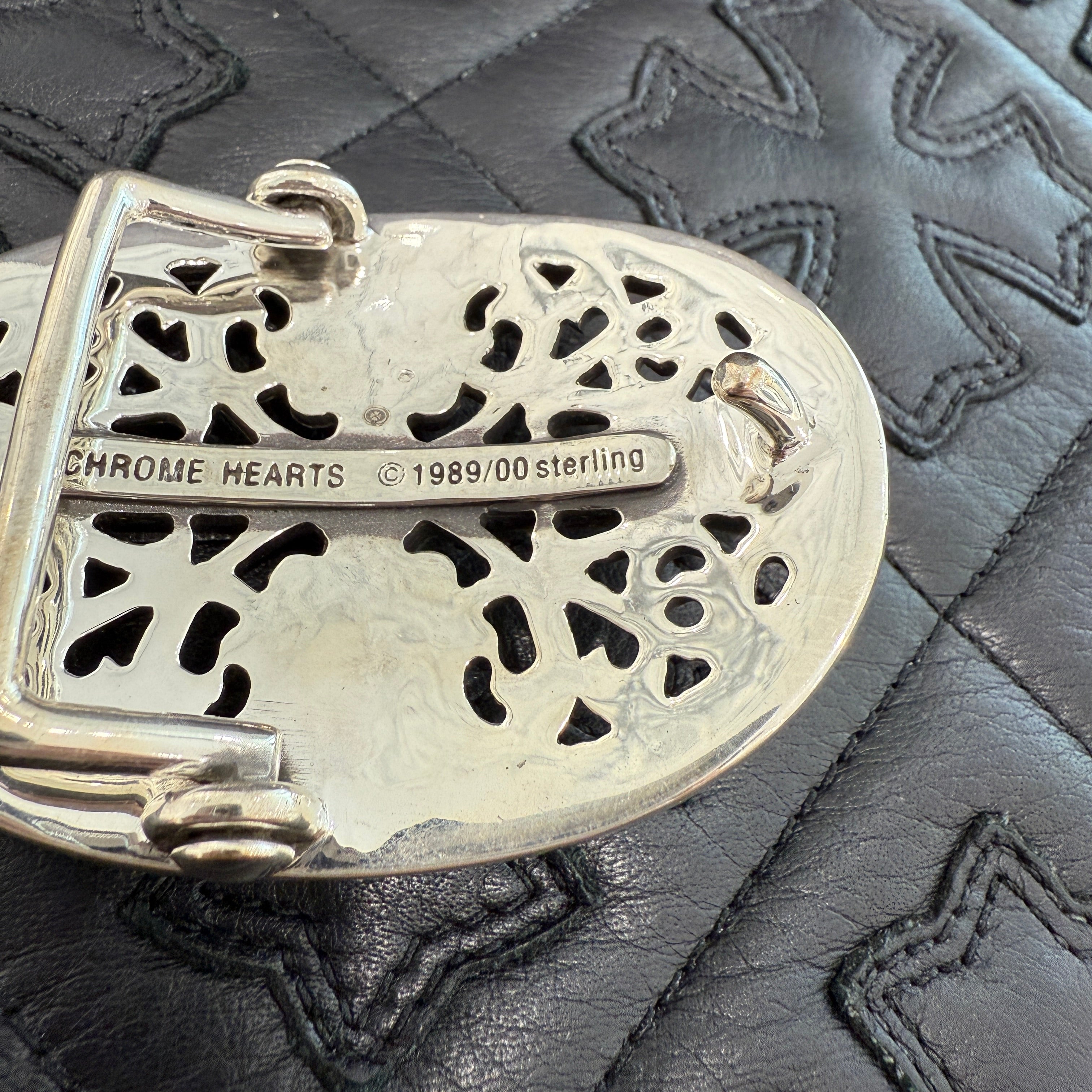 CHROME HEARTS Classic Oval Cross Buckle クロムハーツ クラシック オーバルクロス バックル シルバー925