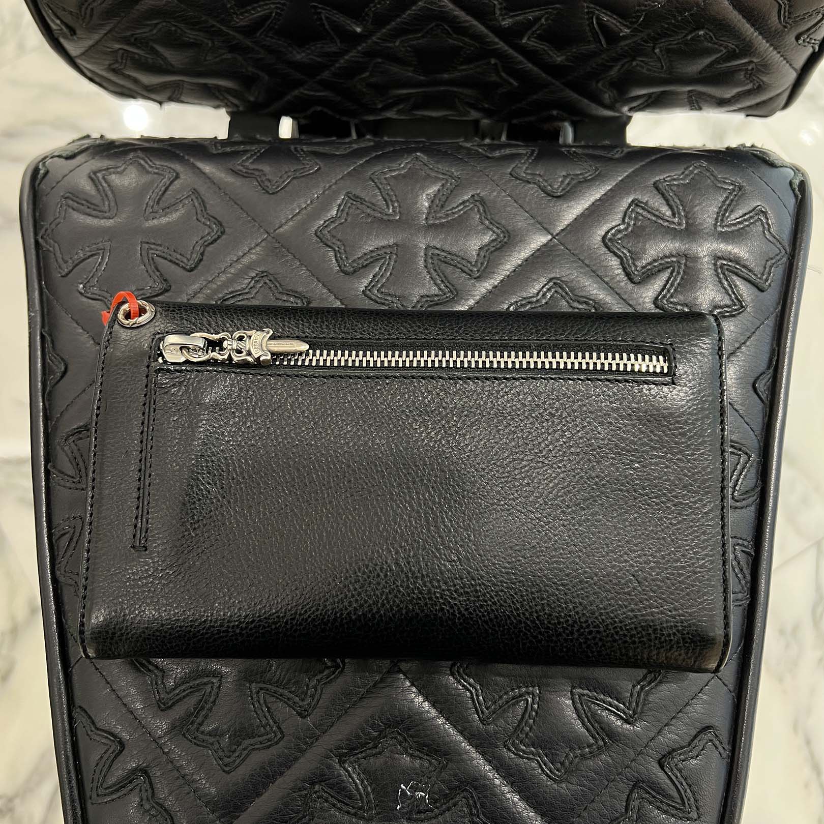 CHROME HEARTS Wave Cross Ball Wallet クロムハーツ ウェーブクロスボール ウォレット