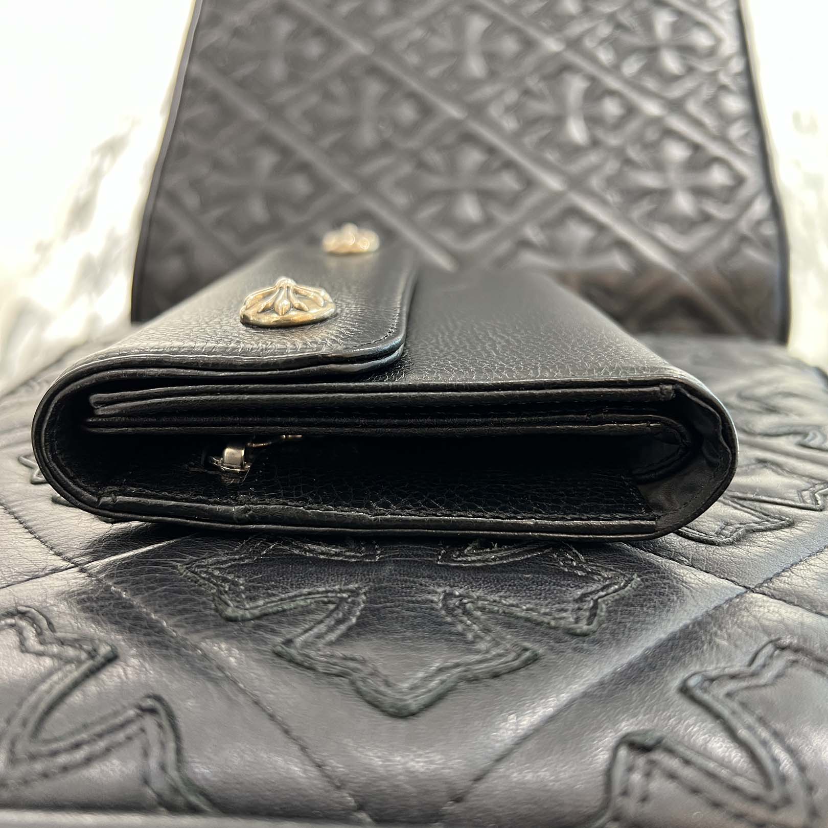 CHROME HEARTS Wave Cross Ball Wallet クロムハーツ ウェーブクロスボール ウォレット