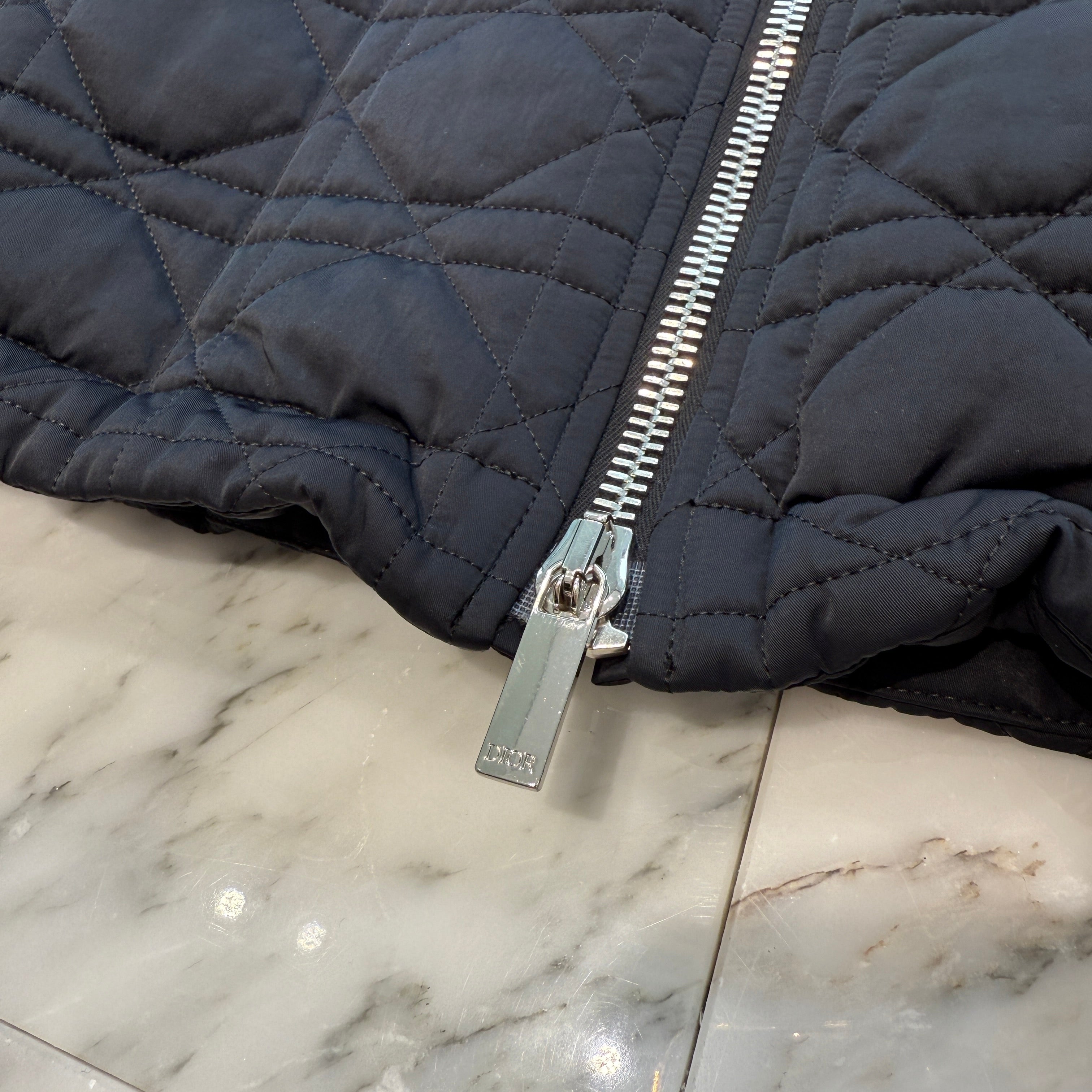 DIOR 25CRUIS Cannage Technical Fabric Jacket 513C408A6475 Size 46 ディオール 25クルーズ カナージュ テクニカル ファブリック ジャケット サイズ46