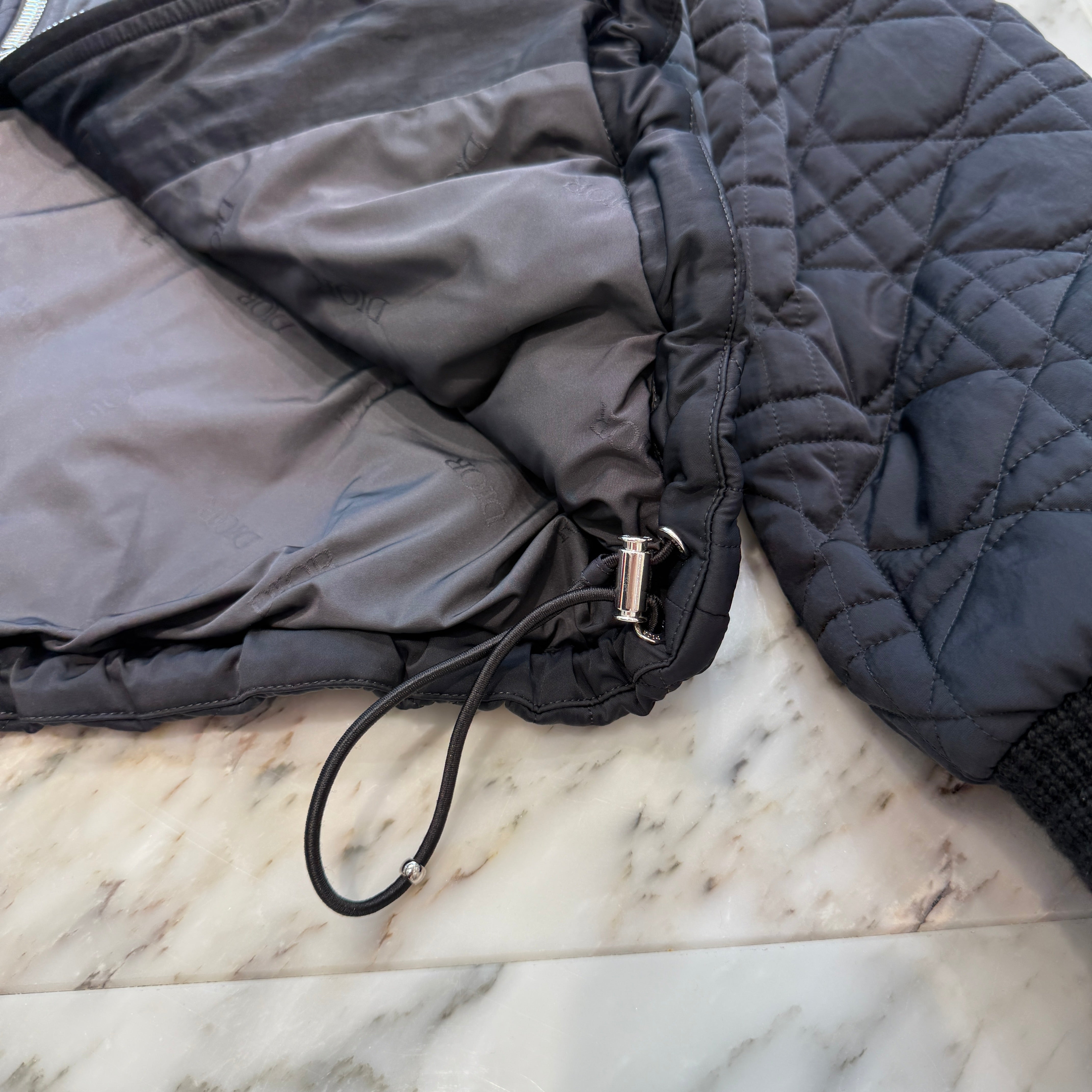 DIOR 25CRUIS Cannage Technical Fabric Jacket 513C408A6475 Size 46 ディオール 25クルーズ カナージュ テクニカル ファブリック ジャケット サイズ46