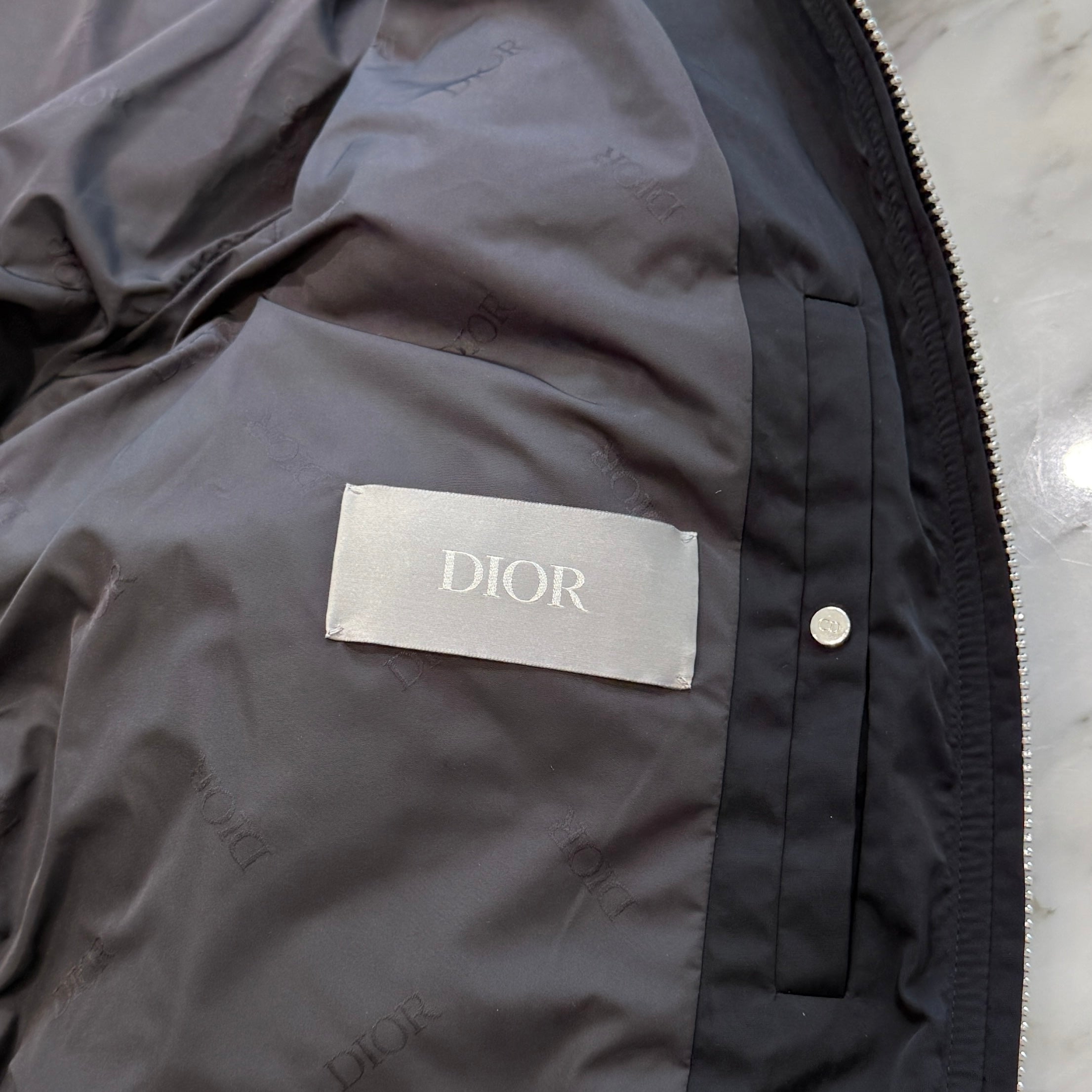 DIOR 25CRUIS Cannage Technical Fabric Jacket 513C408A6475 Size 46 ディオール 25クルーズ カナージュ テクニカル ファブリック ジャケット サイズ46