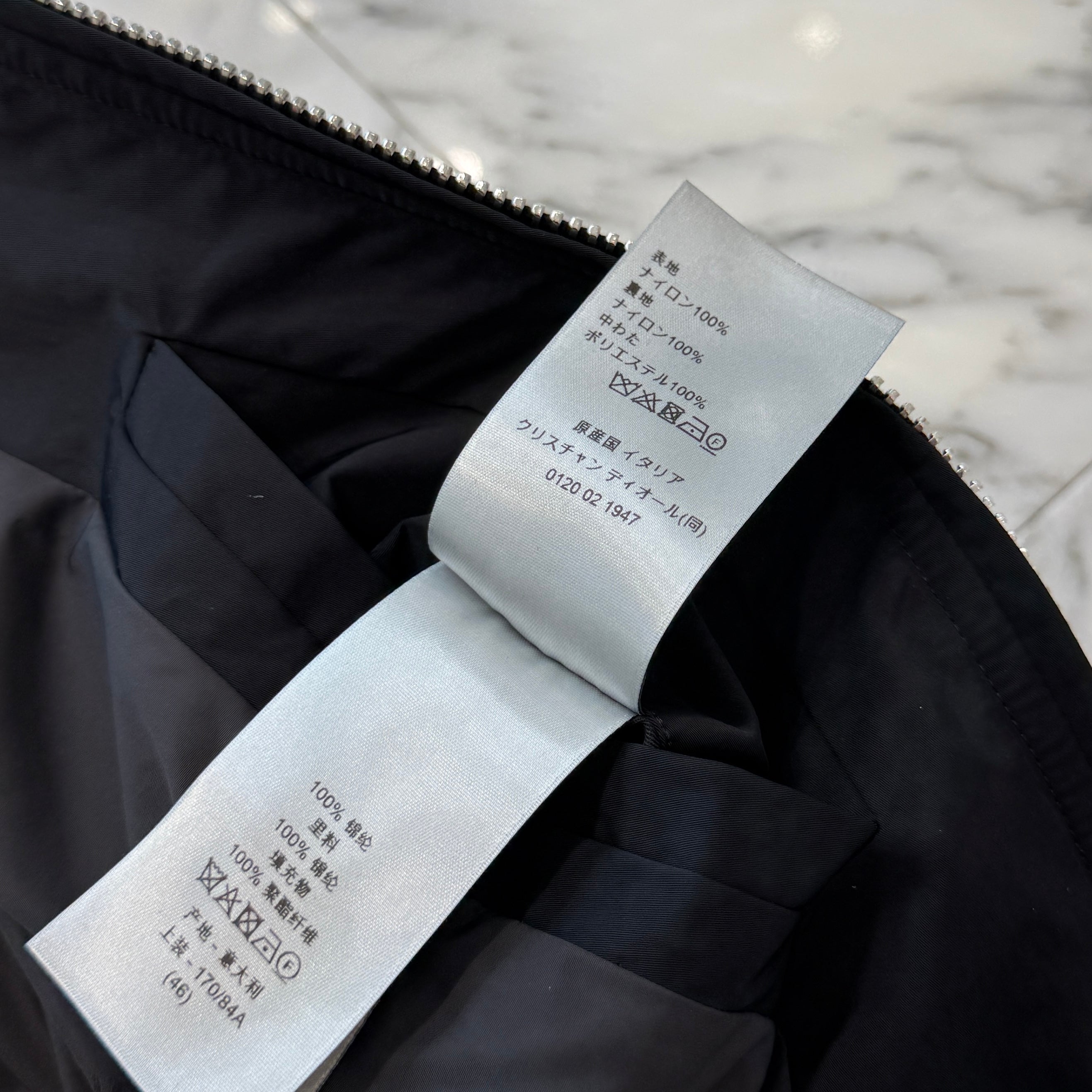 DIOR 25CRUIS Cannage Technical Fabric Jacket 513C408A6475 Size 46 ディオール 25クルーズ カナージュ テクニカル ファブリック ジャケット サイズ46