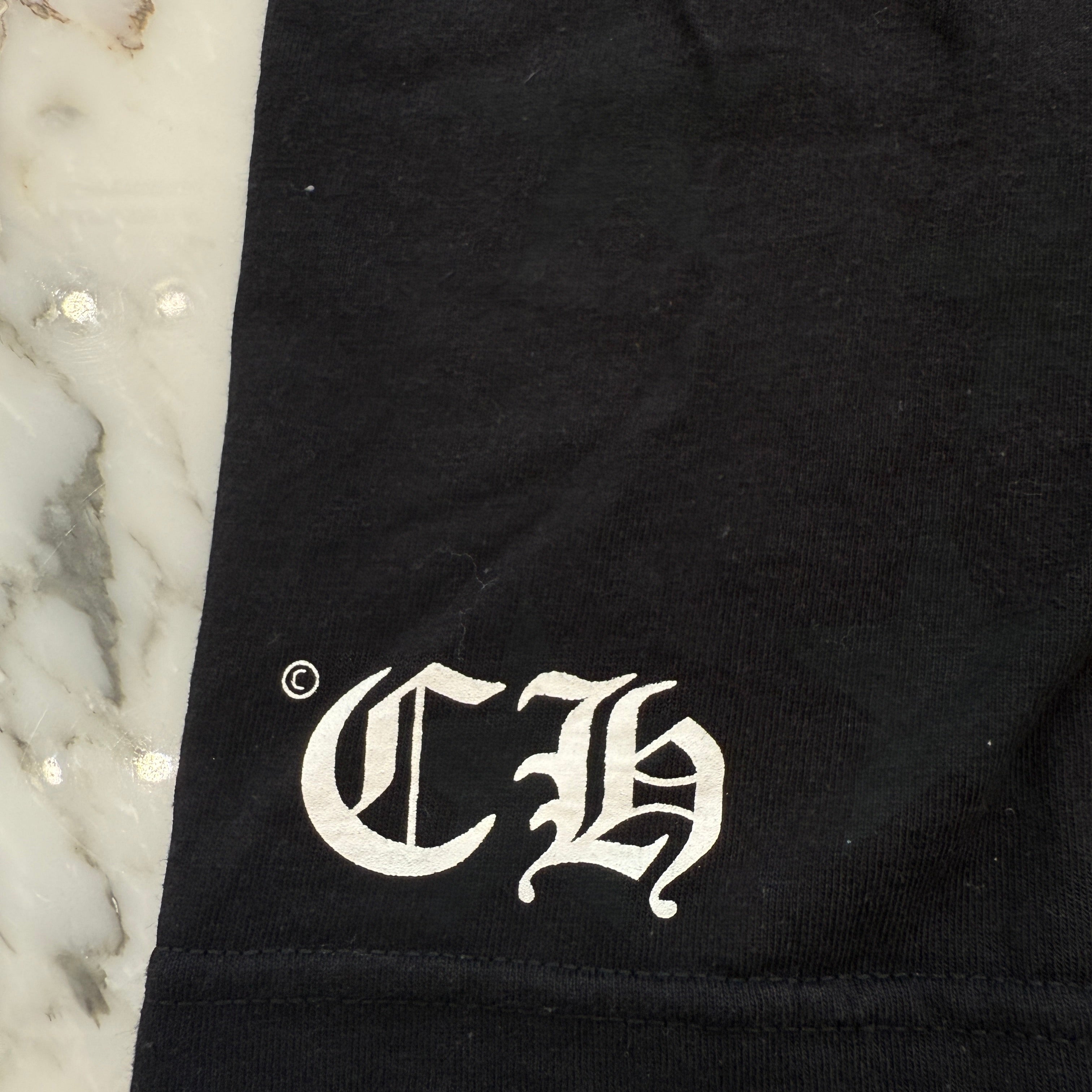 CHROME HEARTS Scroll Logo Label Star Print Tee Size S クロムハーツ スクロールロゴラベル スタープリント Tシャツ サイズS