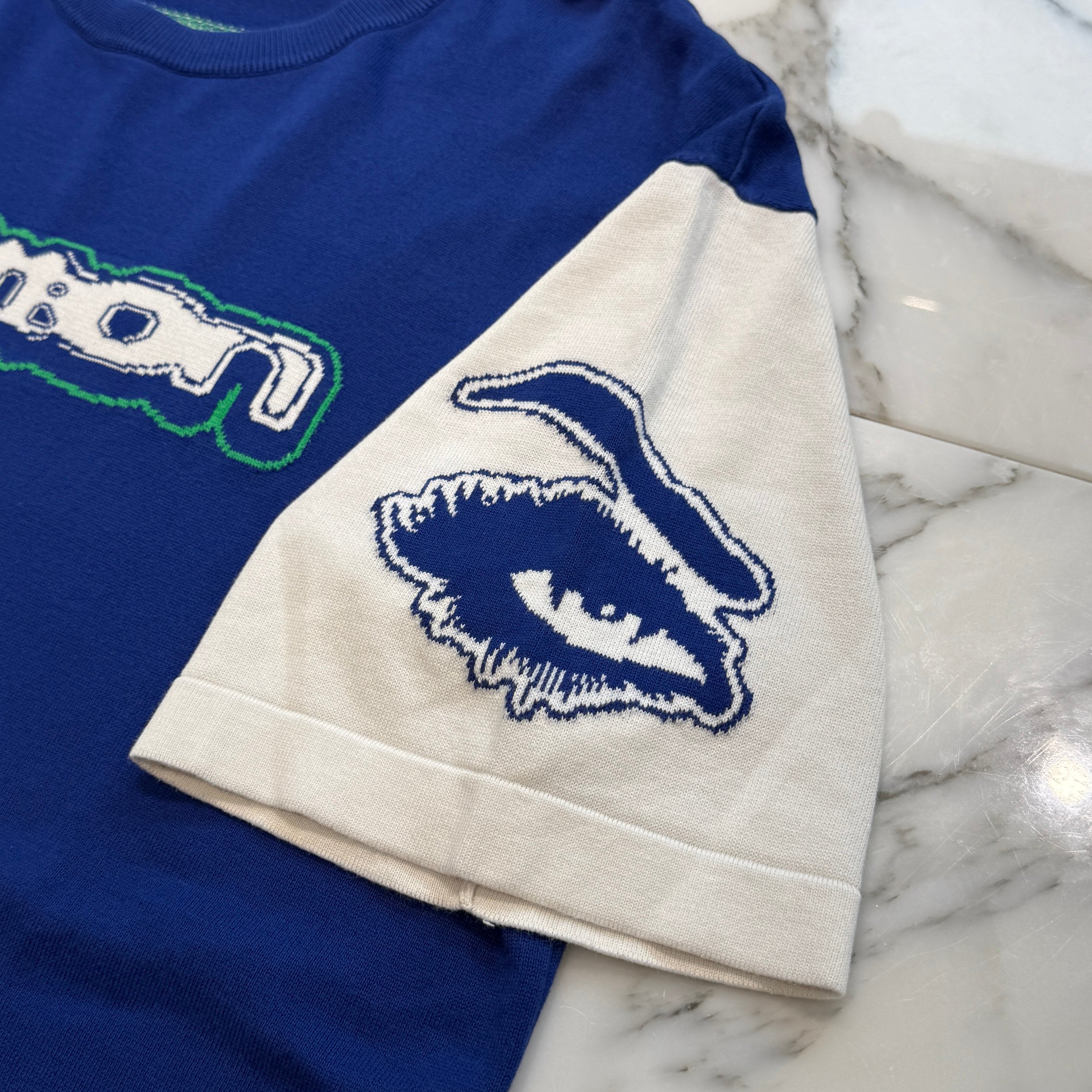 LOUIS VUITTON 2023AW Motor Race Cotton Intarsia Crew Neck Tee 1ABXYO Size XL ルイヴィトン モーターレース コットン インタルシアクルーネック Tシャツ サイズXL