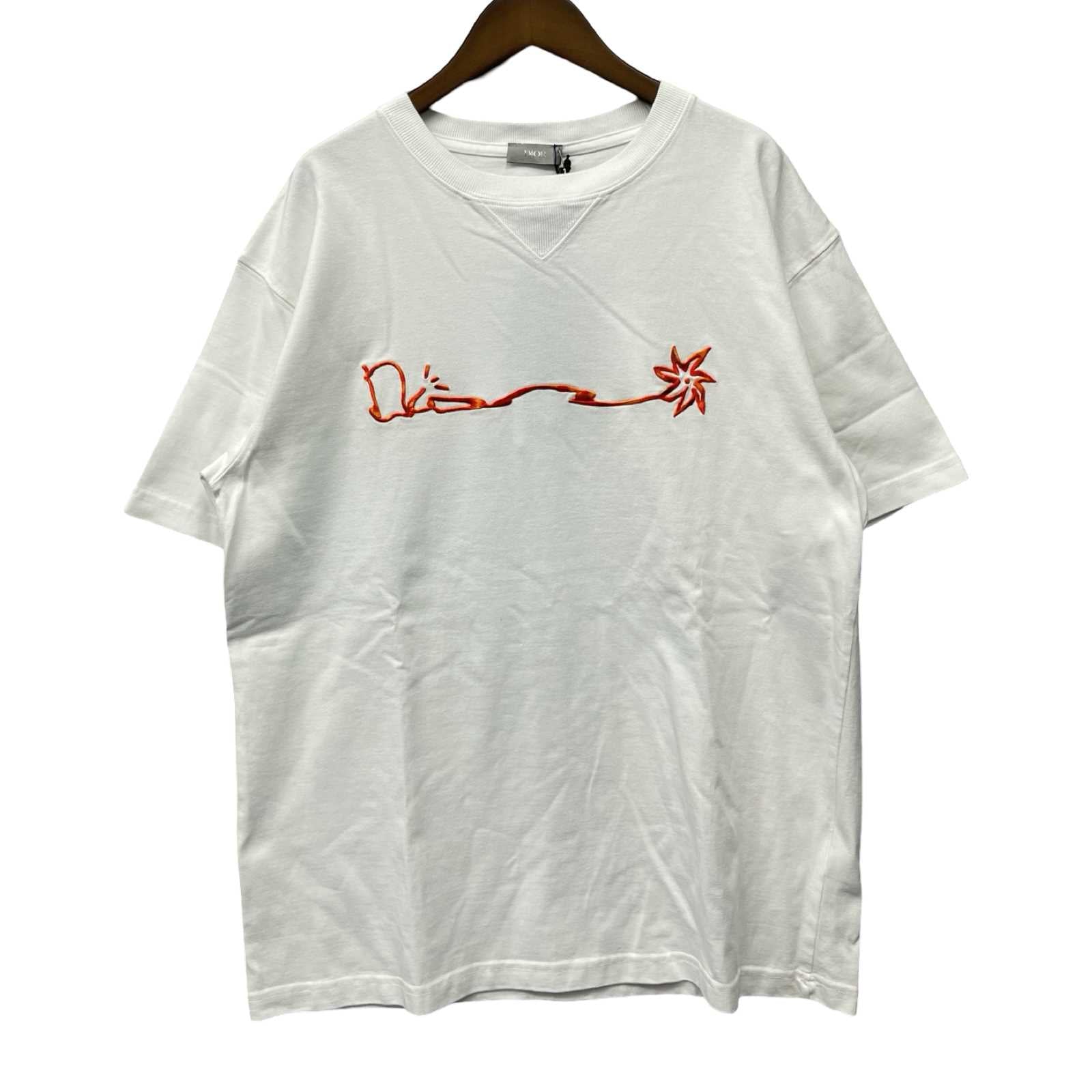 DIOR×Travis Scott 2022AW Cactus Jack Dior Oversized Tee 283J685C0554 Size L