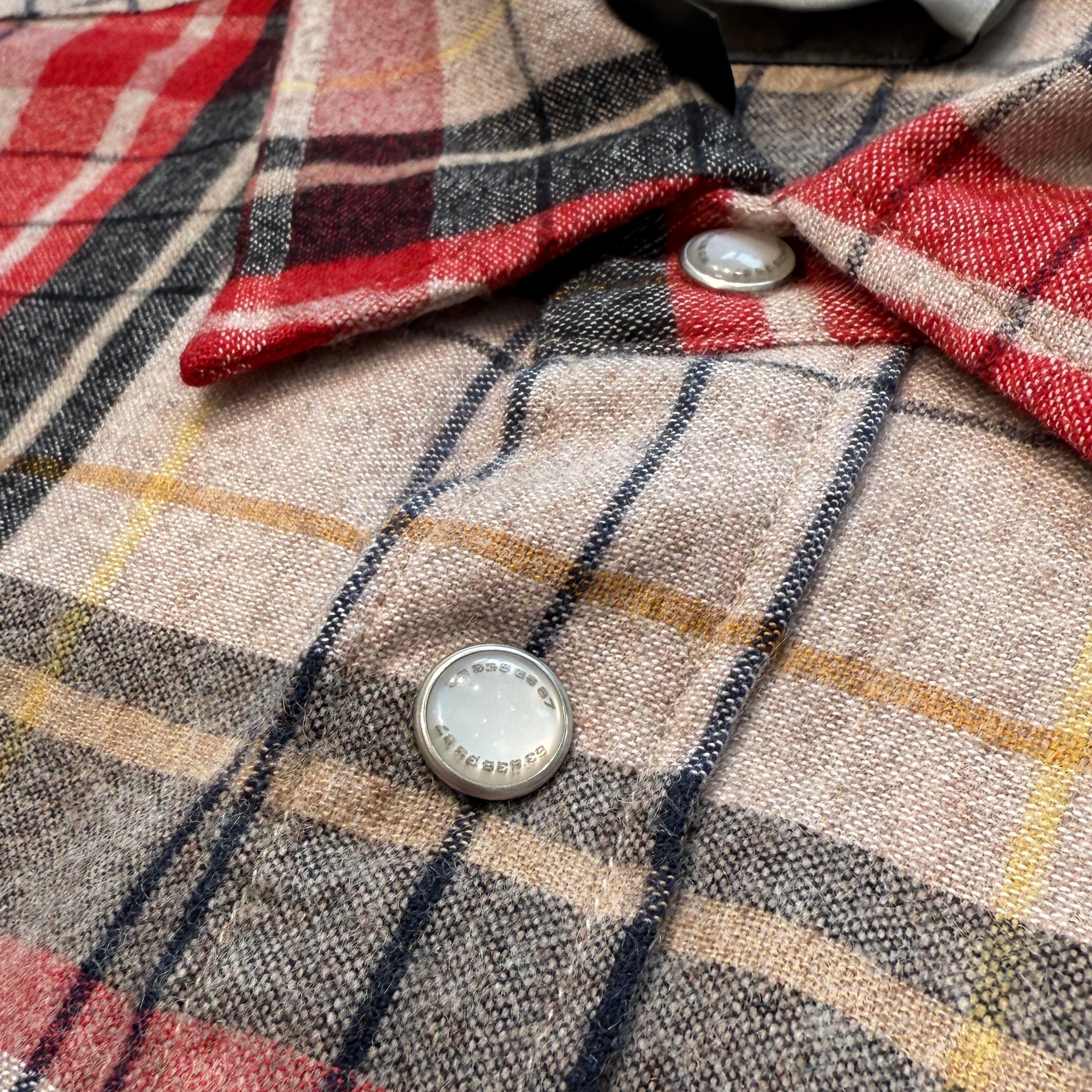 VETMENTS VTMNTS Big Barcode Flannel Check Shirt VL14SH750S Size M ヴェトモン ブイティーエムエヌティーエス ビッグバーコードフランネルチェック サイズM