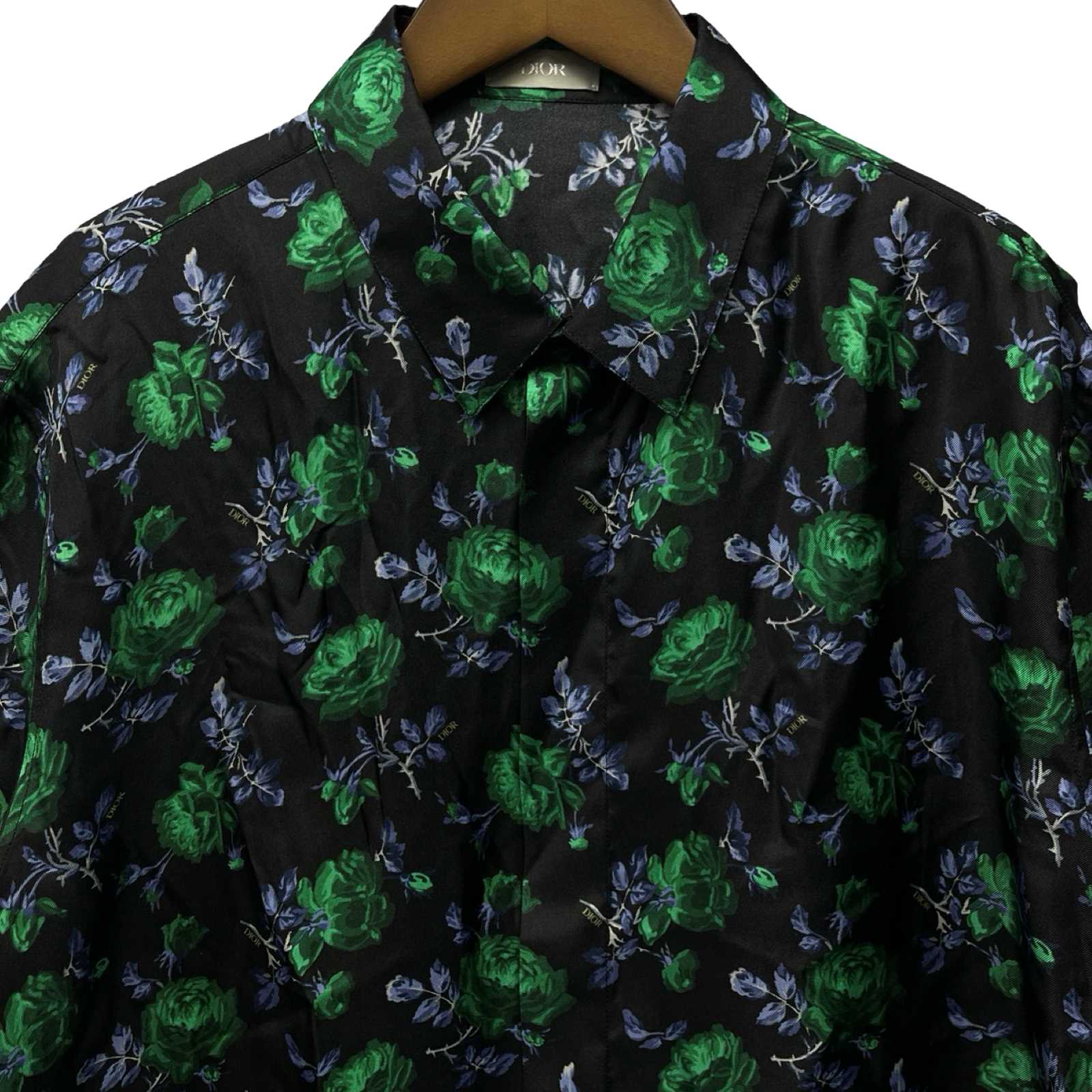 DIOR 2022SS Short Sleeve Shirt with Flower Print 193C545A5630 Size 40