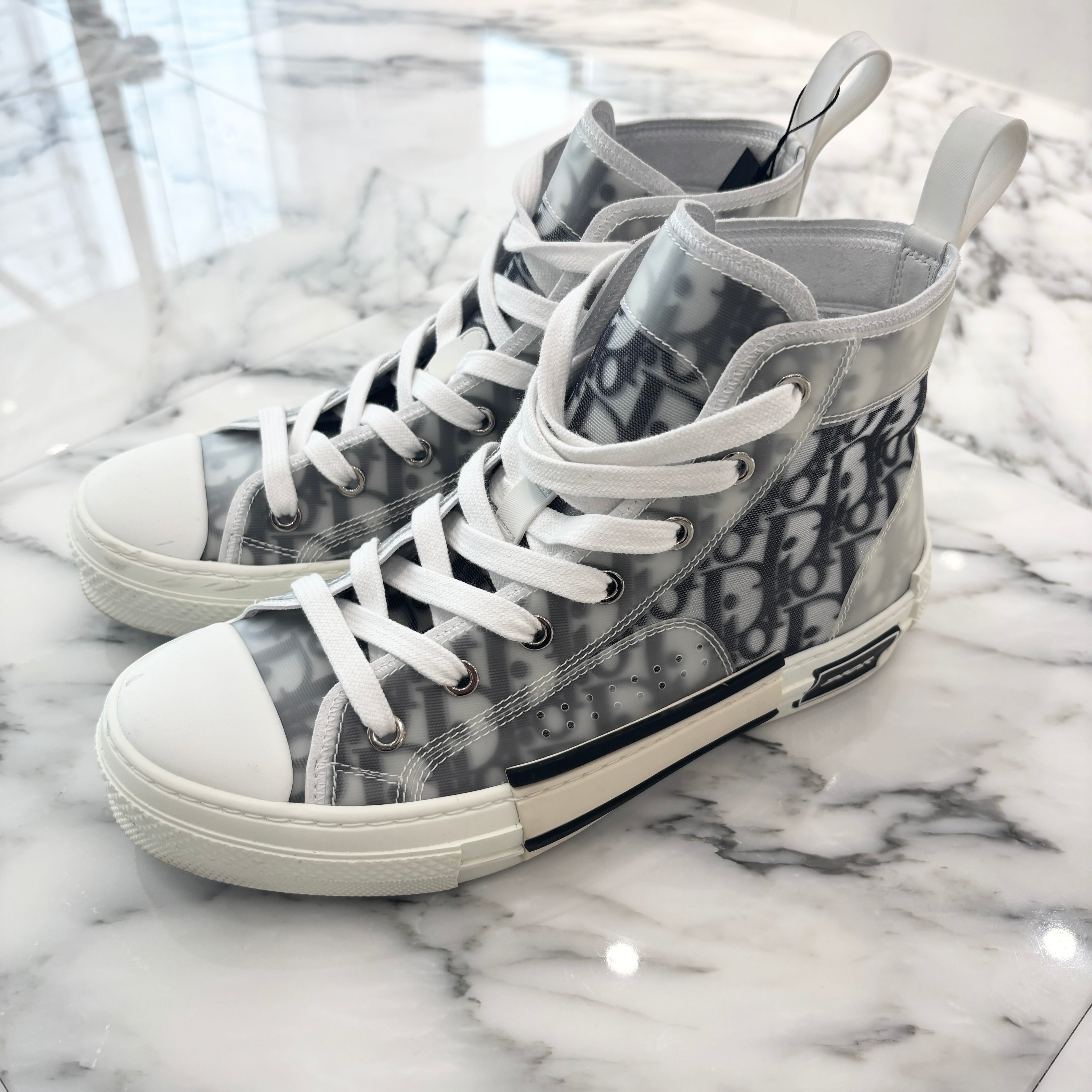 DIOR 2019SS B23 High Top Oblique Sneakers 3SH118YJP_H069 Size 38（24~24.5cm） ディオール B23 ハイトップ オブリーク スニーカー サイズ38（24~24.5cm）