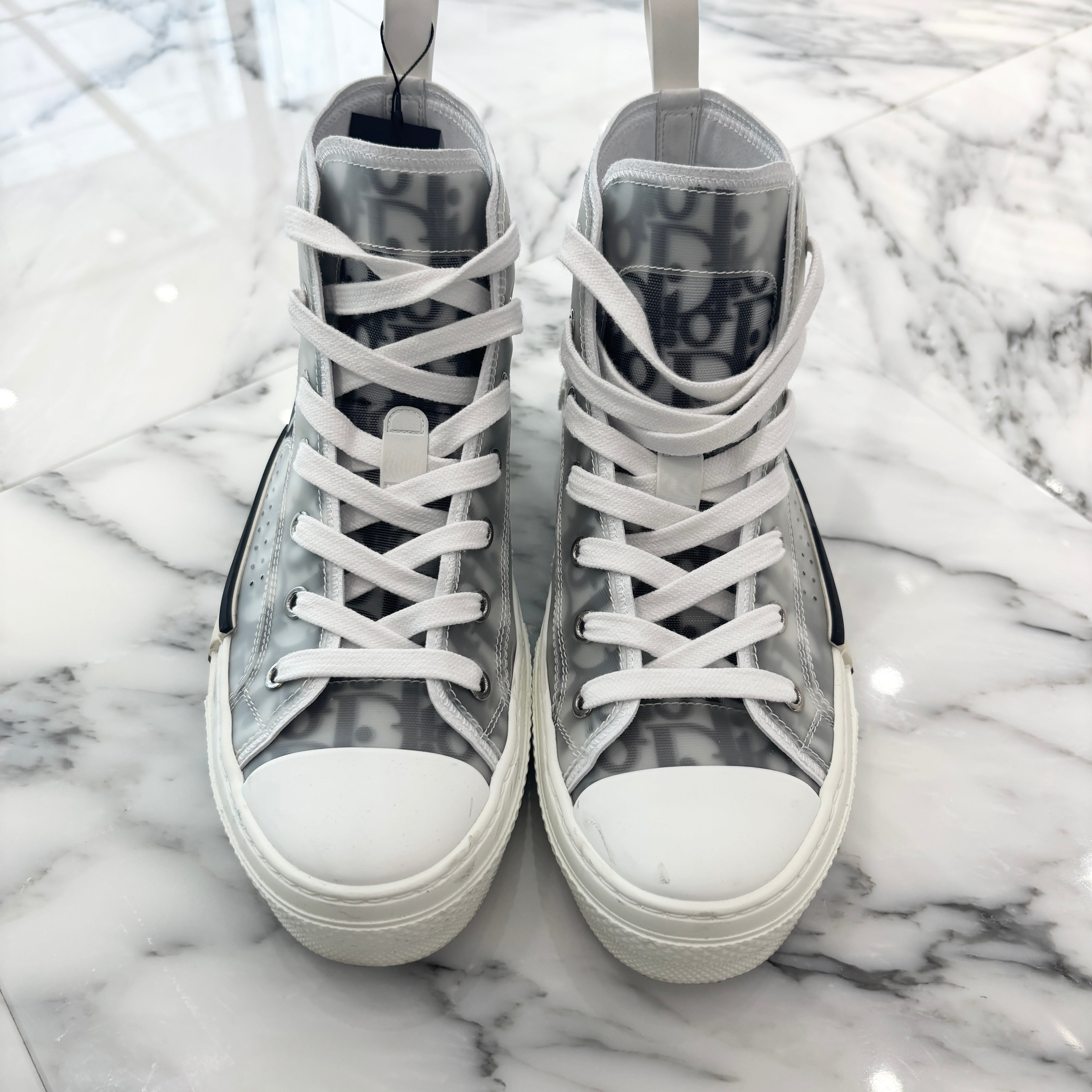 DIOR 2019SS B23 High Top Oblique Sneakers 3SH118YJP_H069 Size 38（24~24.5cm） ディオール B23 ハイトップ オブリーク スニーカー サイズ38（24~24.5cm）