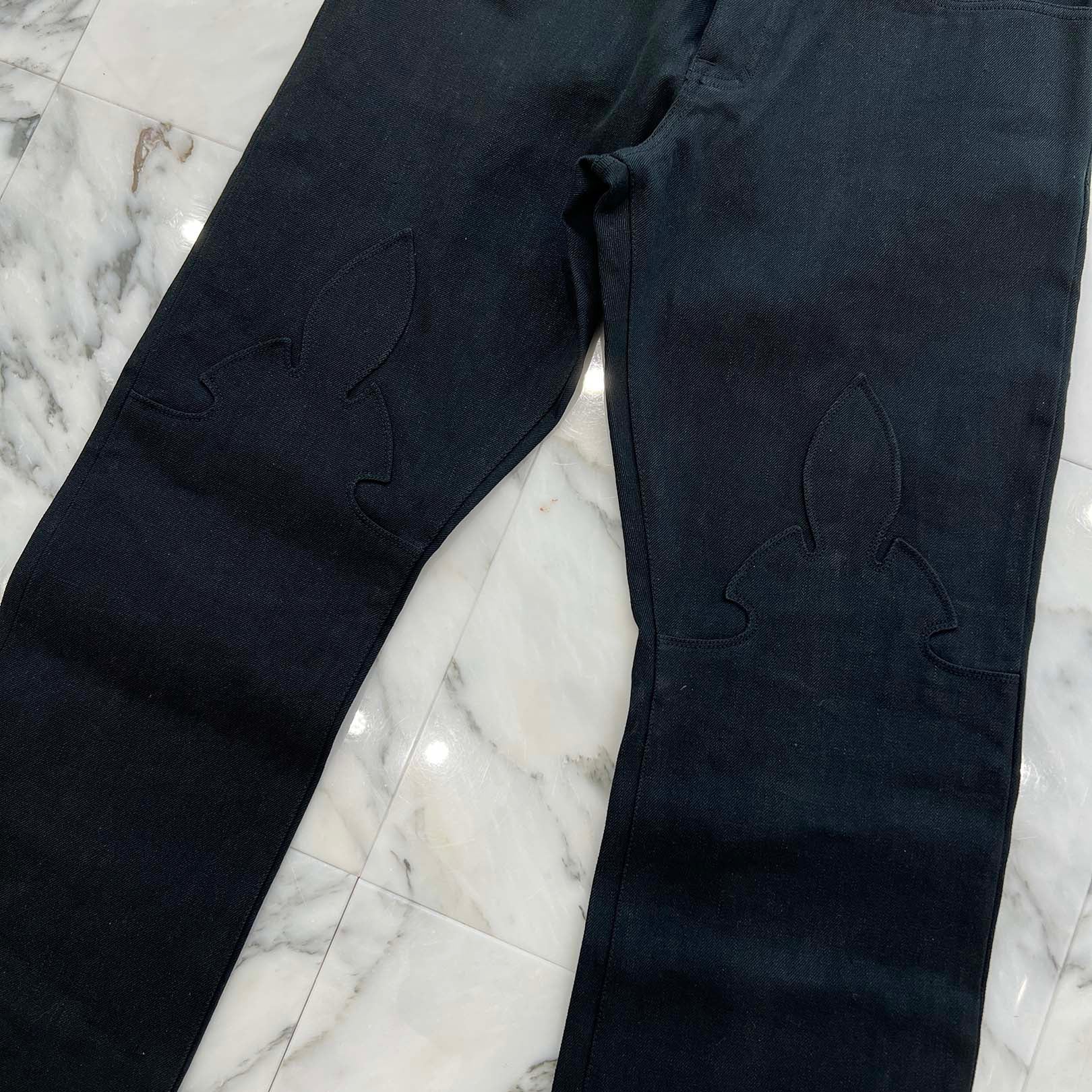 CHROME HEARTS Flare Knee Denim Pants Size 34 クロムハーツ フレアニーデニムパンツ サイズ34