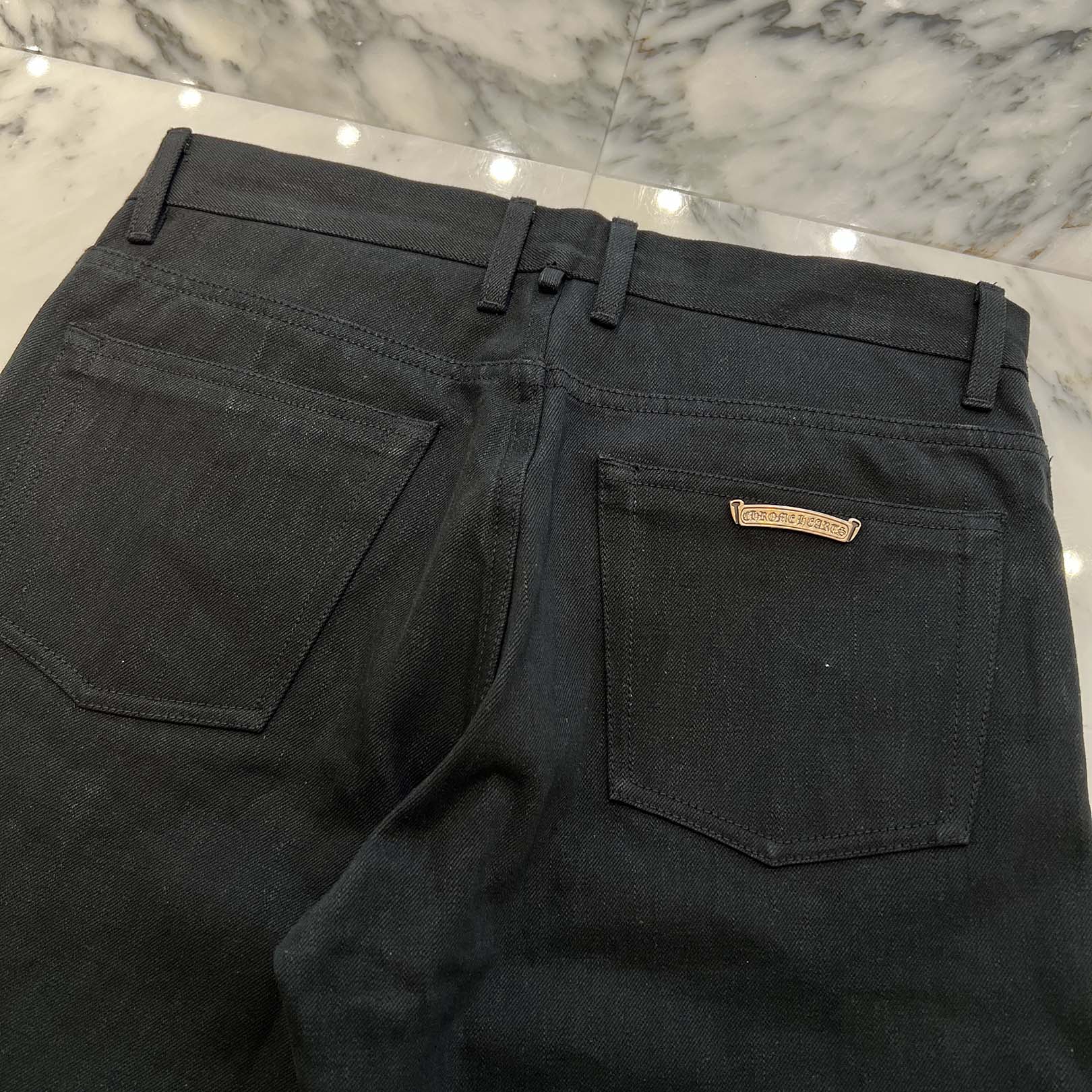 CHROME HEARTS Flare Knee Denim Pants Size 34 クロムハーツ フレアニーデニムパンツ サイズ34