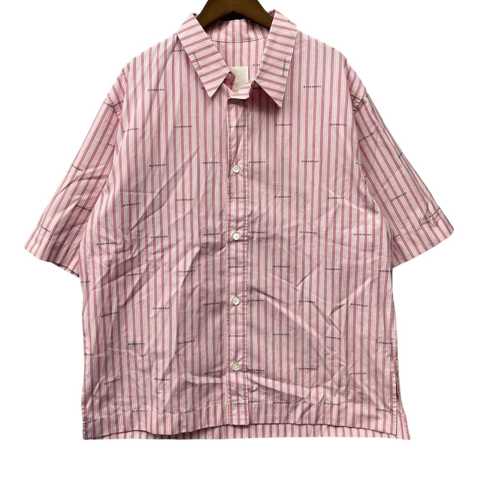 GIVENCHY 2023SS Boxy Fit Shirt in Poplin with Stripes BM60WB14P5 Size 41