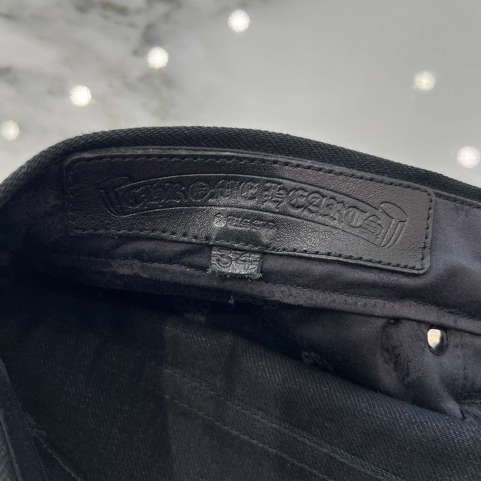 CHROME HEARTS Flare Knee Denim Pants Size 34 クロムハーツ フレアニーデニムパンツ サイズ34