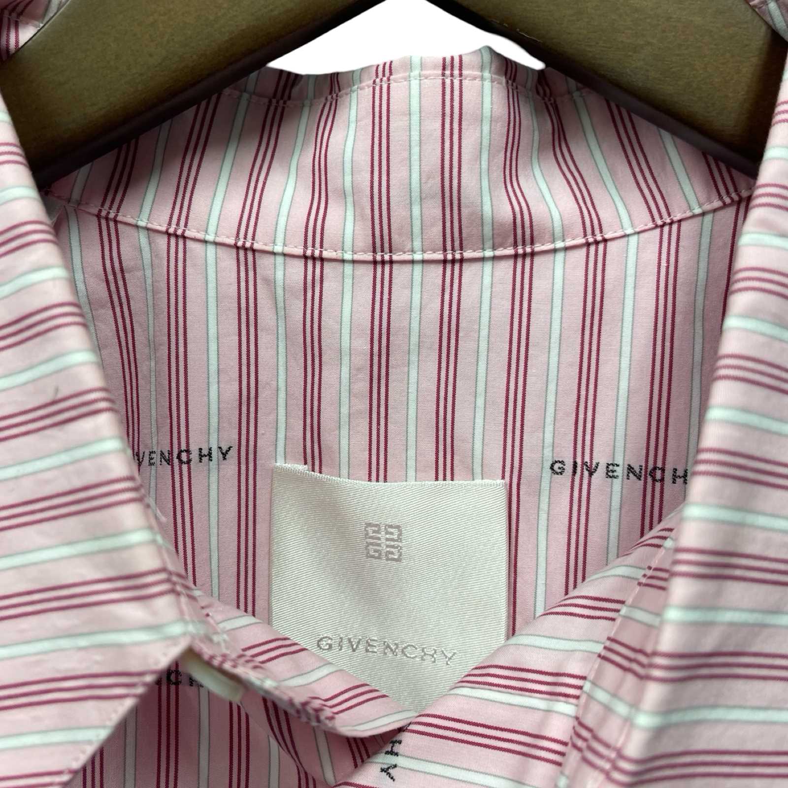 GIVENCHY 2023SS Boxy Fit Shirt in Poplin with Stripes BM60WB14P5 Size 41