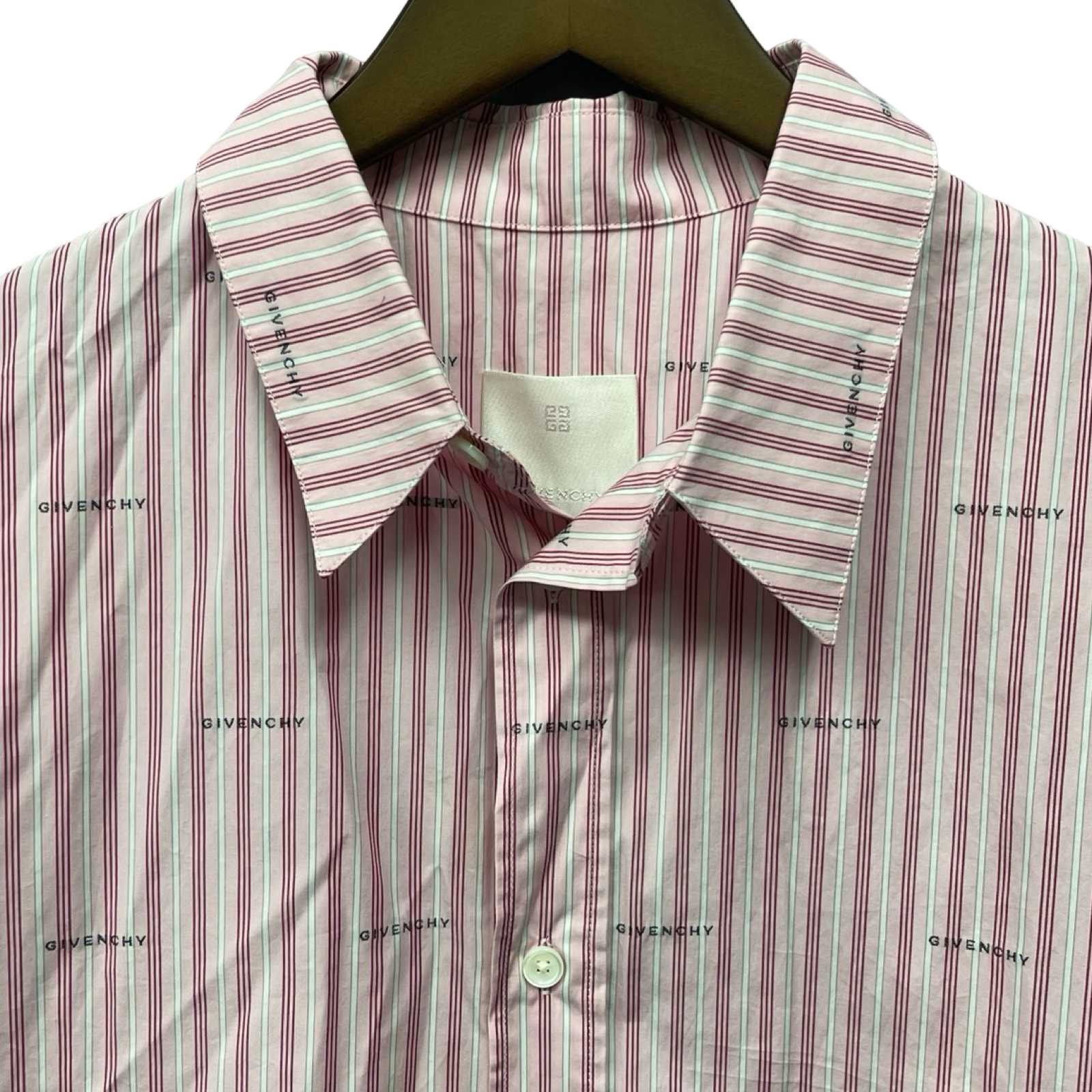 GIVENCHY 2023SS Boxy Fit Shirt in Poplin with Stripes BM60WB14P5 Size 41