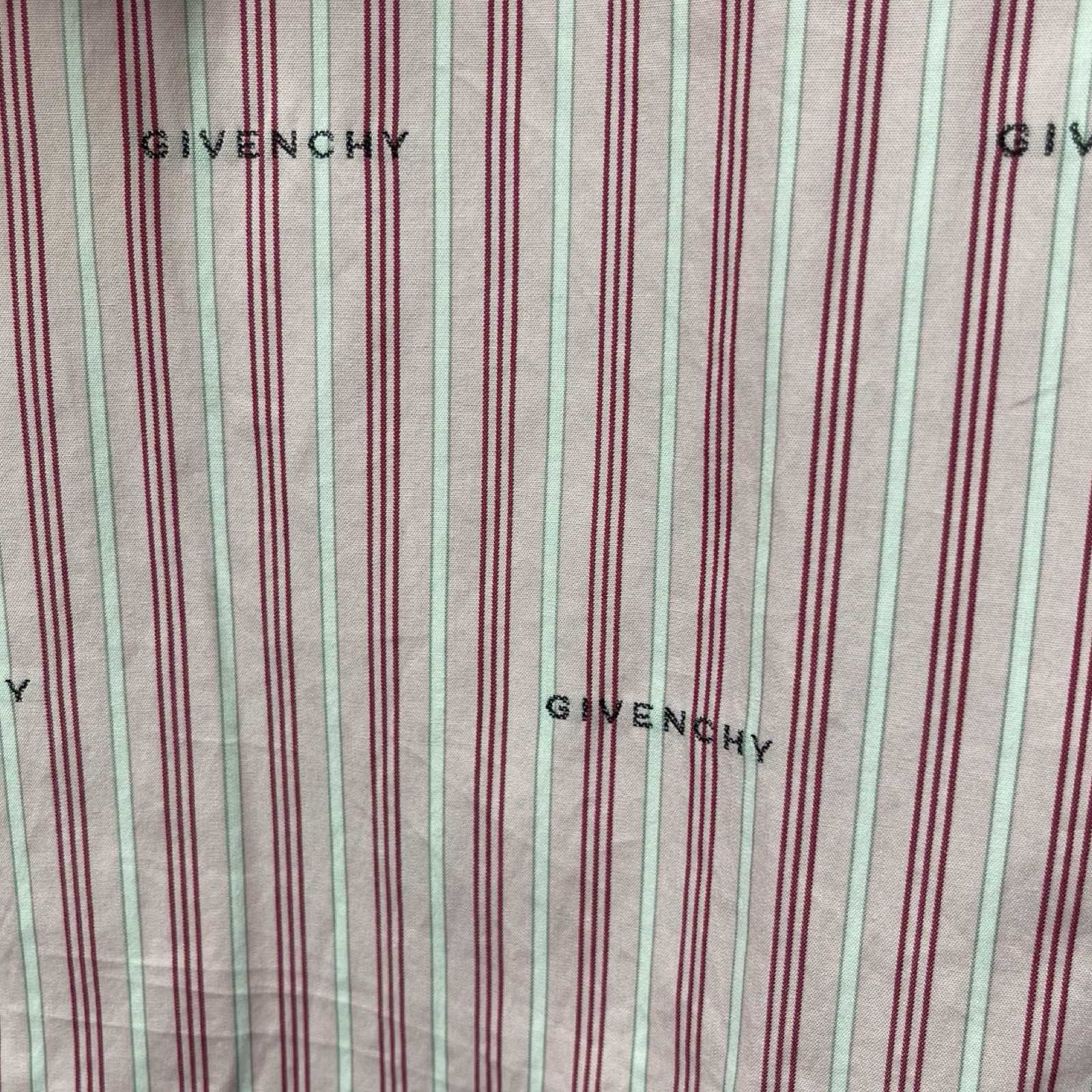 GIVENCHY 2023SS Boxy Fit Shirt in Poplin with Stripes BM60WB14P5 Size 41