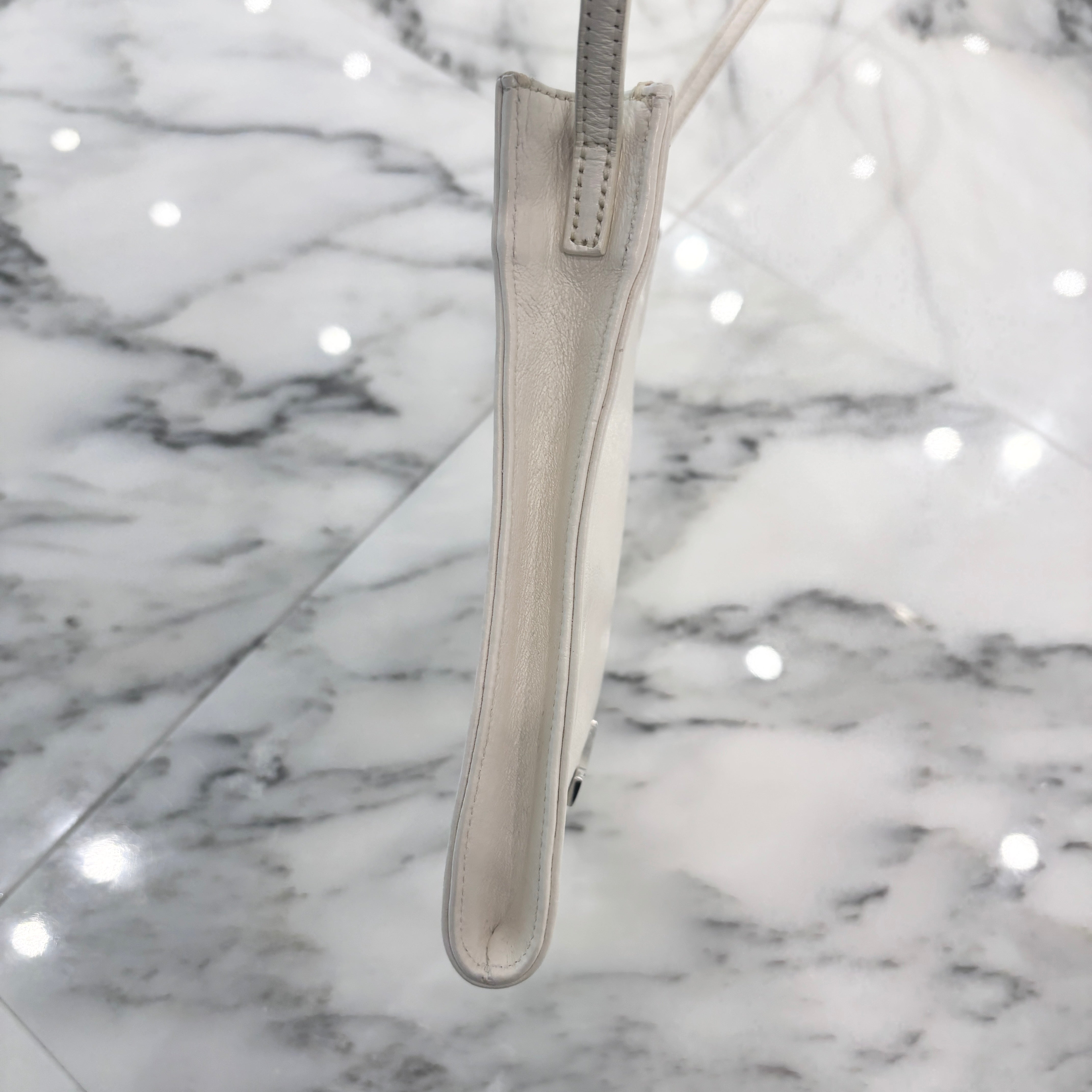 CHROME HEARTS BS Flare Square Pocket Leather Shoulder Bag クロムハーツ BSフレア スクエアポケット レザー ショルダーバッグ