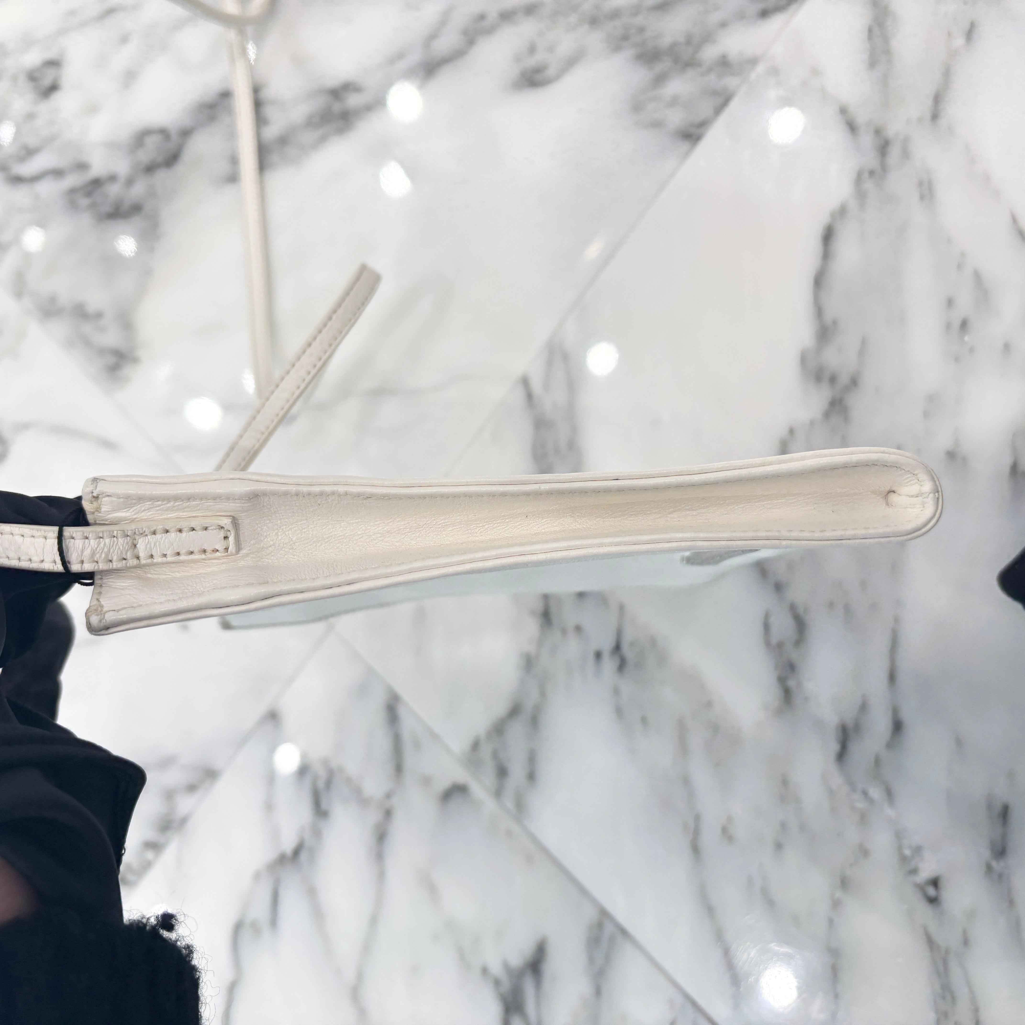 CHROME HEARTS BS Flare Square Pocket Leather Shoulder Bag クロムハーツ BSフレア スクエアポケット レザー ショルダーバッグ