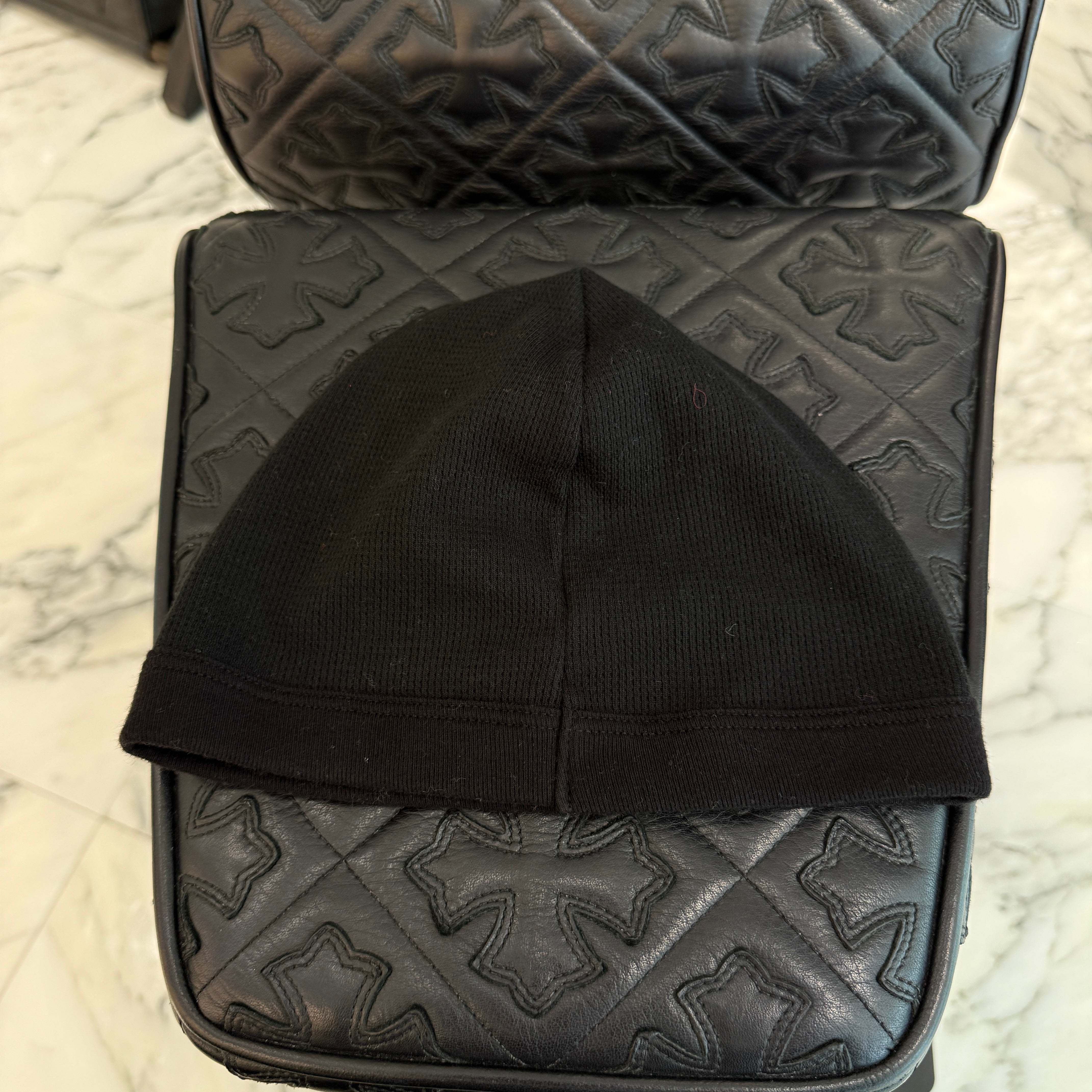 CHROME HEARTS CH Plus Horseshoe Embroidery Cotton Beanie Size ONE SIZE (23cm) クロムハーツ CHプラス ホースシュー 刺繍 コットン ビーニー サイズONE SIZE (23cm)