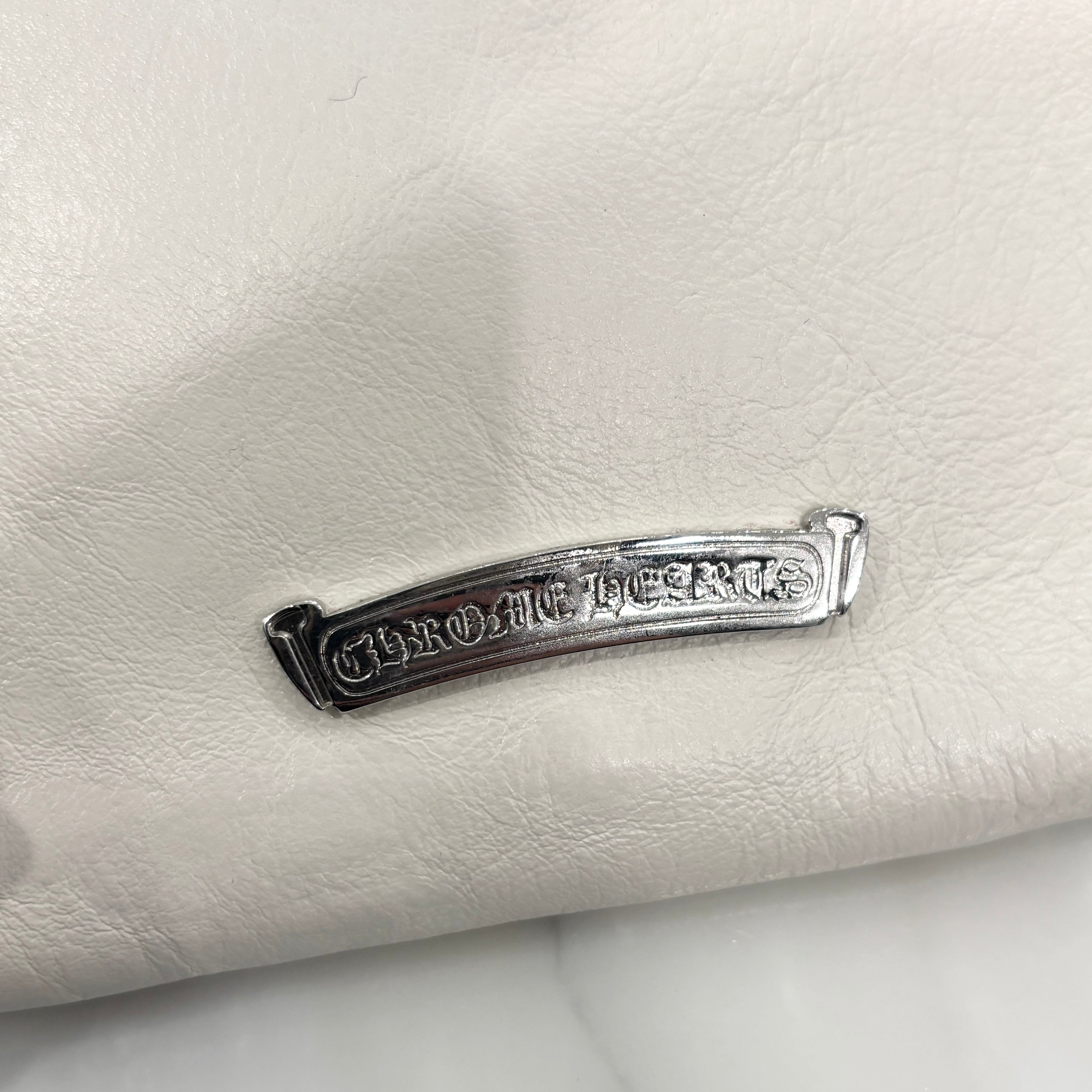 CHROME HEARTS BS Flare Square Pocket Leather Shoulder Bag クロムハーツ BSフレア スクエアポケット レザー ショルダーバッグ