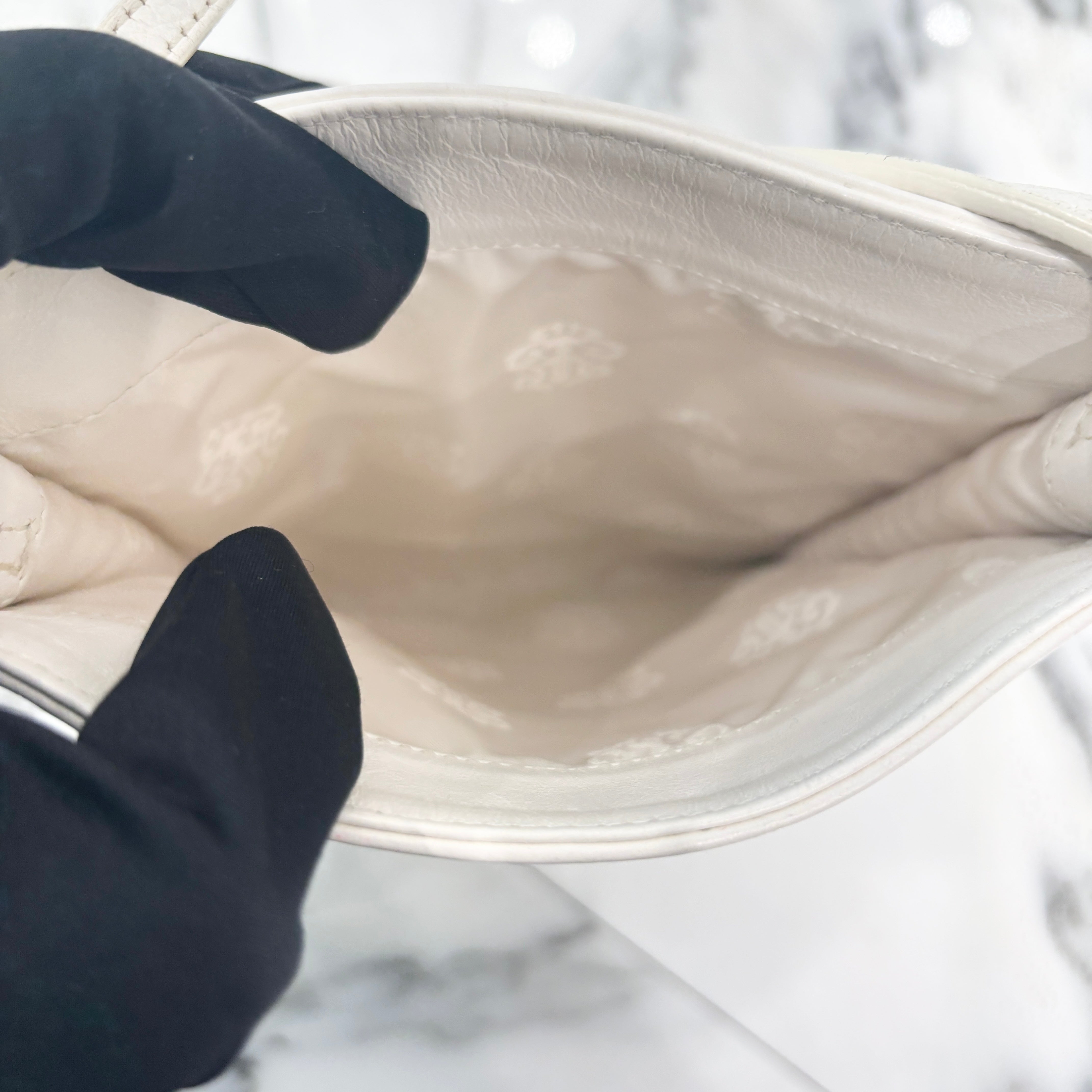 CHROME HEARTS BS Flare Square Pocket Leather Shoulder Bag クロムハーツ BSフレア スクエアポケット レザー ショルダーバッグ