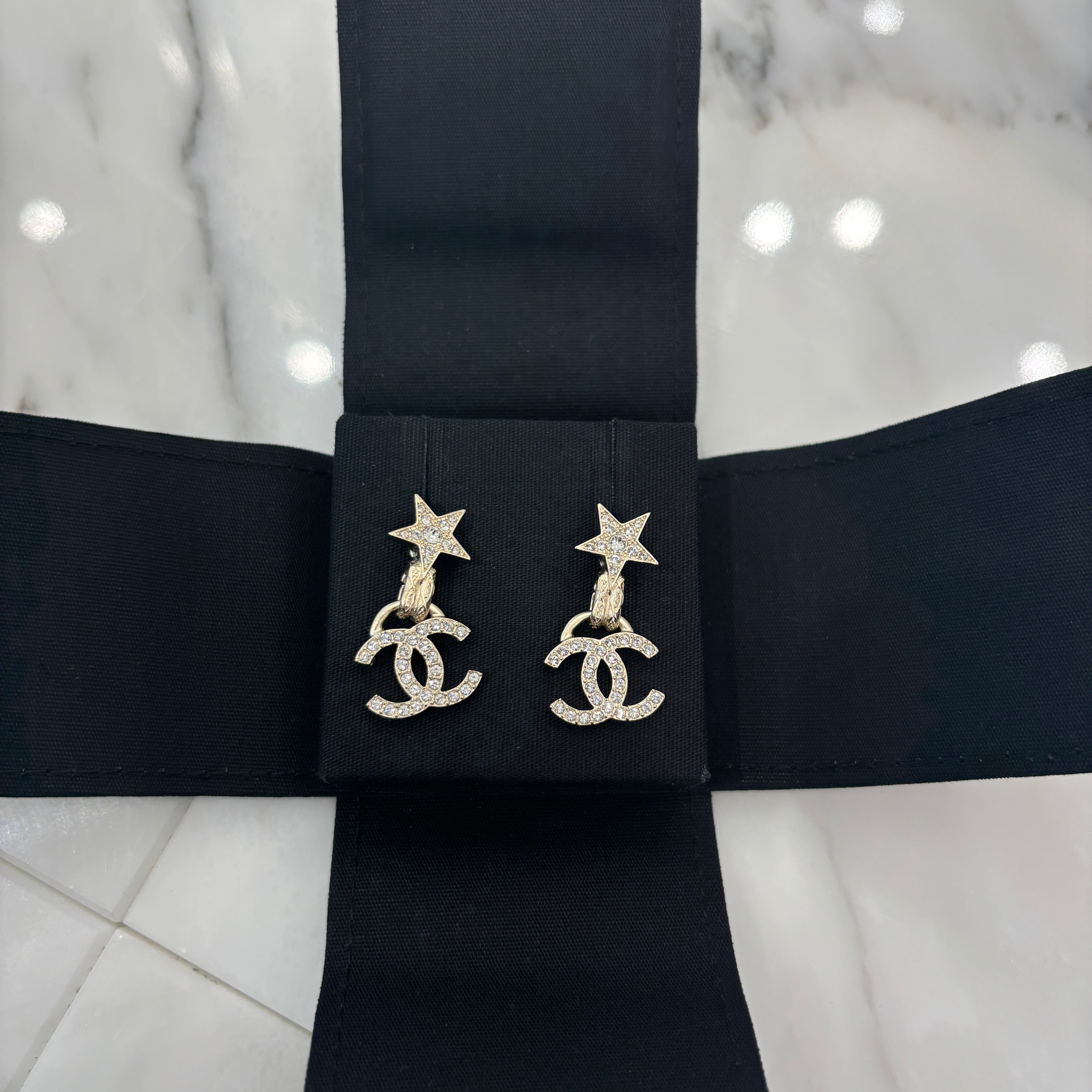 CHANEL 2023SS Gold Metal Star Coco Mark Earrings ABB278B13552NQ106 シャネル ゴールドメタル スター ココマーク イヤリング ピアス