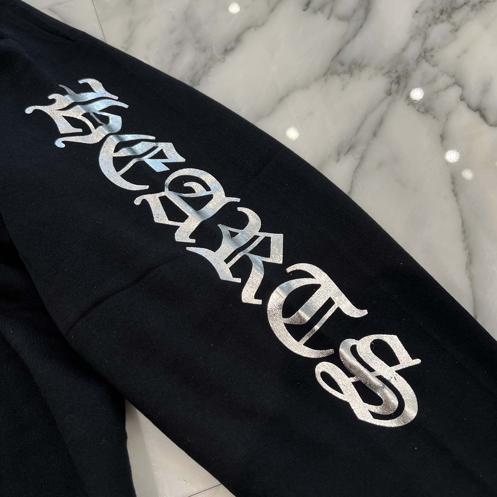 CHROME HEARTS 2025AW 1988 Silver Vertical Logo Pullover Hoodie Size XXL クロムハーツ 1988 シルバー ヴァーティカルロゴ プルオーバーフーディー サイズXXL