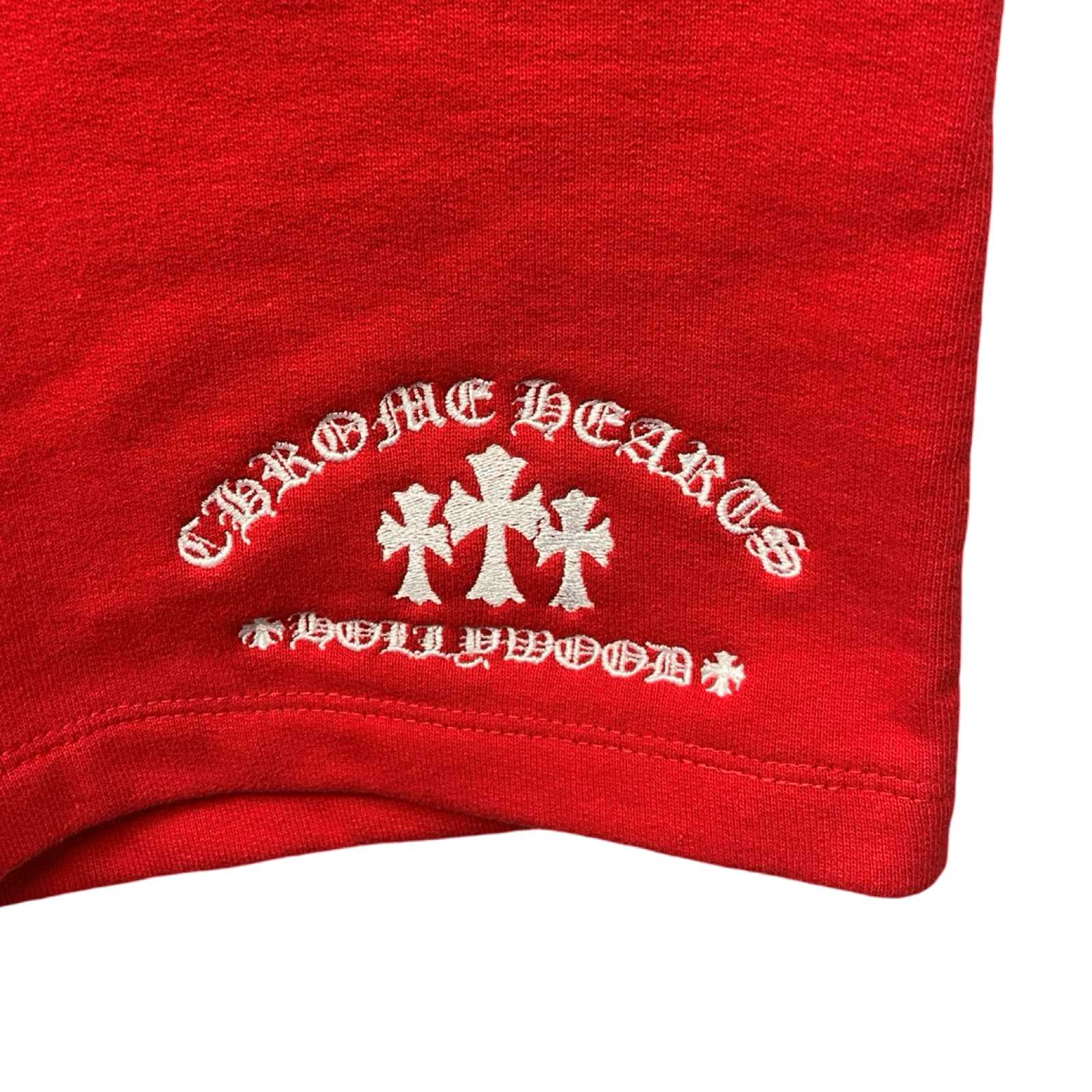 CHROME HEARTS Y NOT Cemetery Cross Sweat Shorts Size L