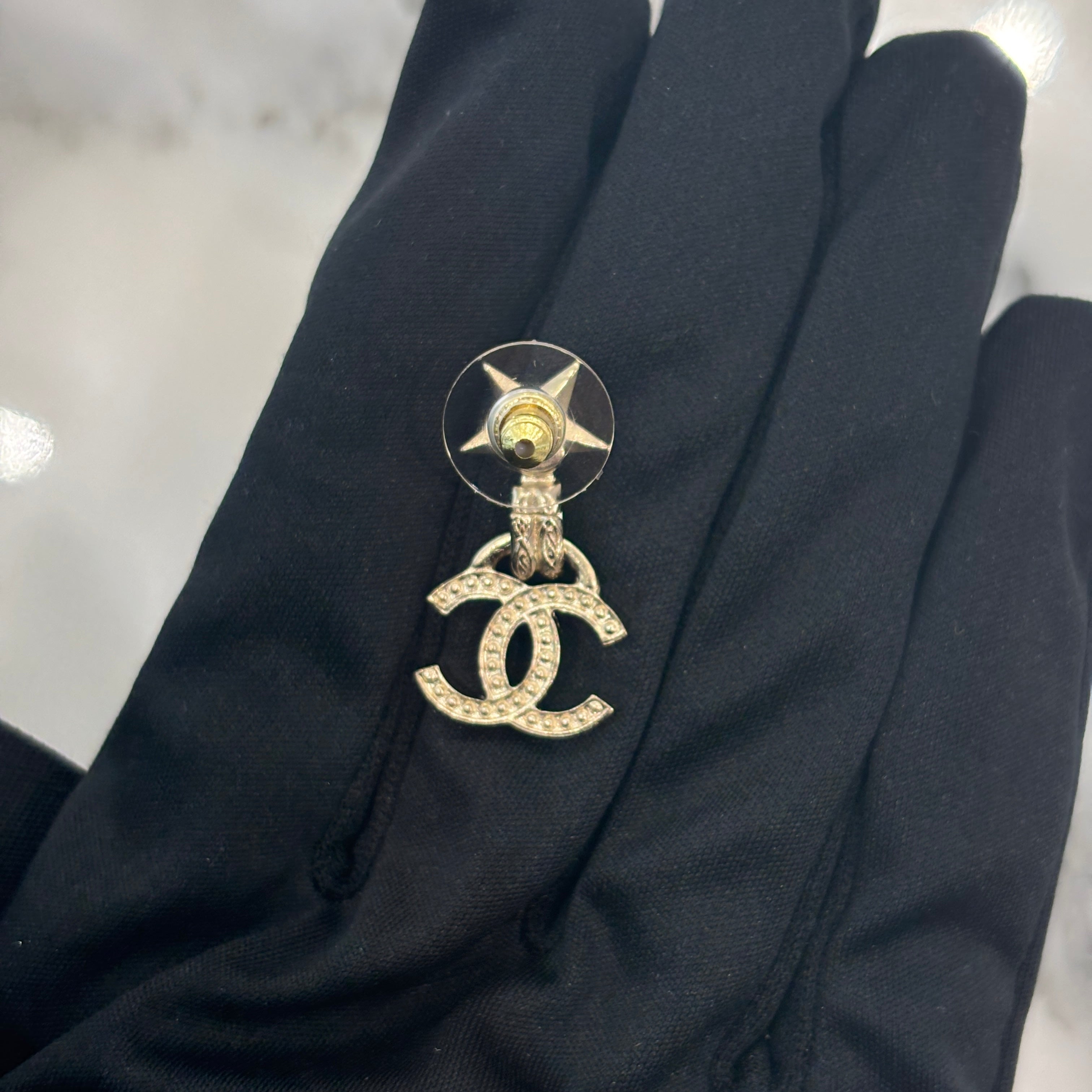 CHANEL 2023SS Gold Metal Star Coco Mark Earrings ABB278B13552NQ106 シャネル ゴールドメタル スター ココマーク イヤリング ピアス