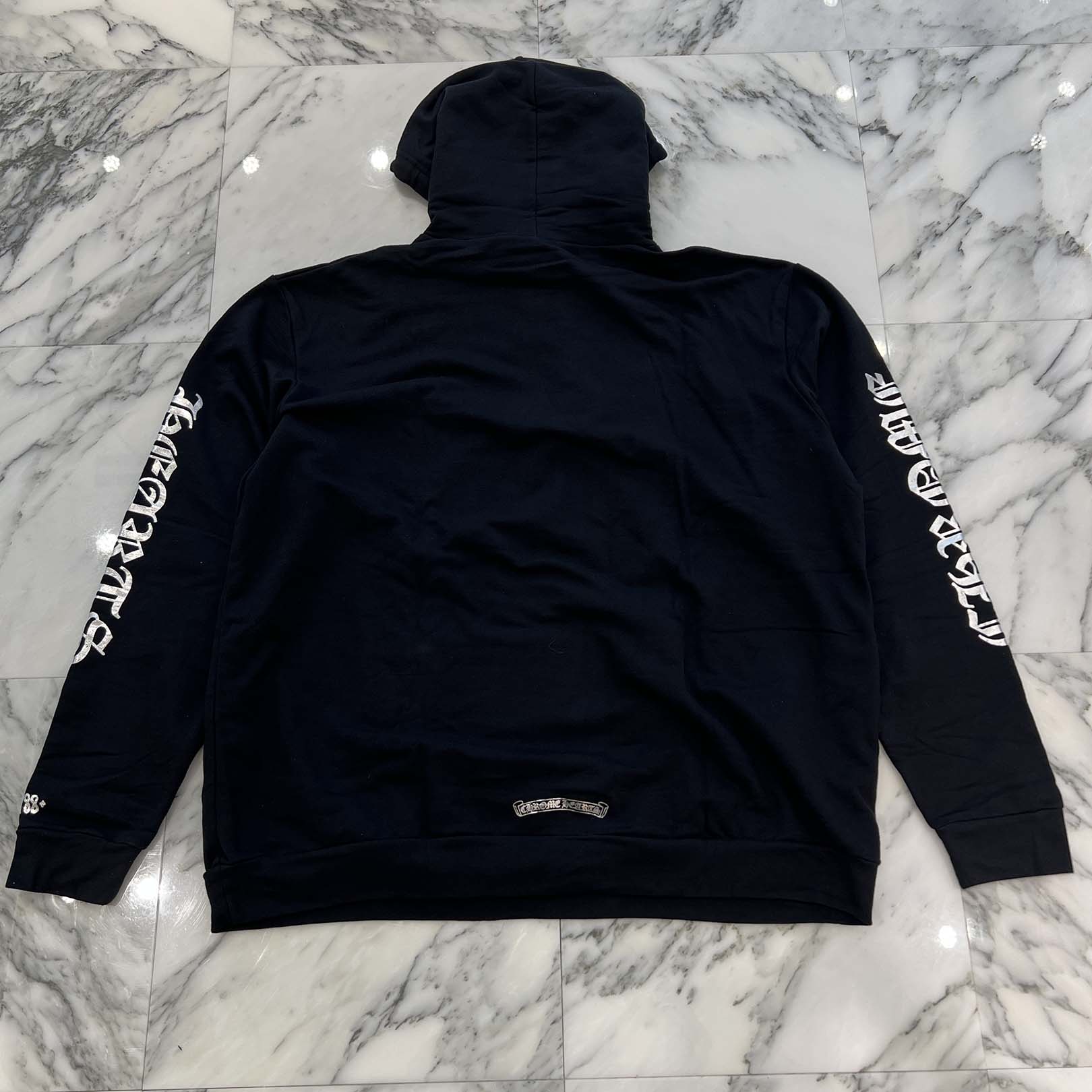 CHROME HEARTS 2025AW 1988 Silver Vertical Logo Pullover Hoodie Size XXL クロムハーツ 1988 シルバー ヴァーティカルロゴ プルオーバーフーディー サイズXXL