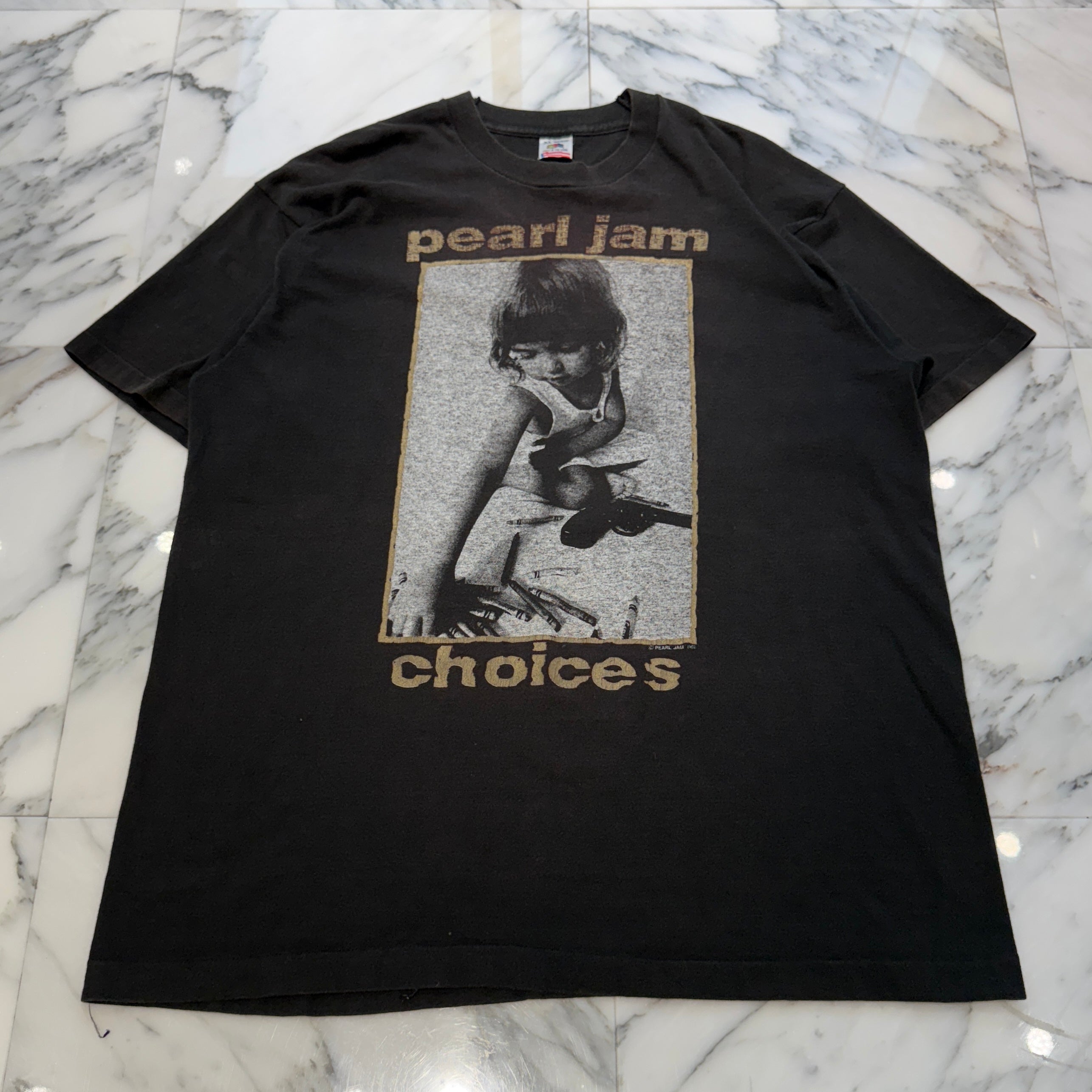 Vintage 90's Pearl Jam "choices" 1992 FRUIT OF THE LOOM S/S Tee Size XL ヴィンテージ パールジャム "チョイスズ" 1992 Ｔシャツ フルーツオブザルーム社製 サイズXL