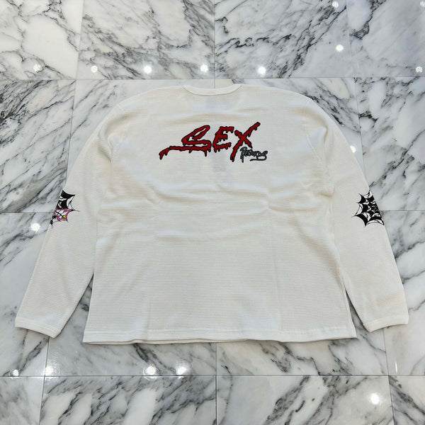 MATTY BOY ANTI PROMO "SEX RECORDS" Thermal Long Sleeve Tee Size XL マッティボーイ アンチプロモ "セックスレコード" サーマル ロングスリーブTシャツ サイズXL