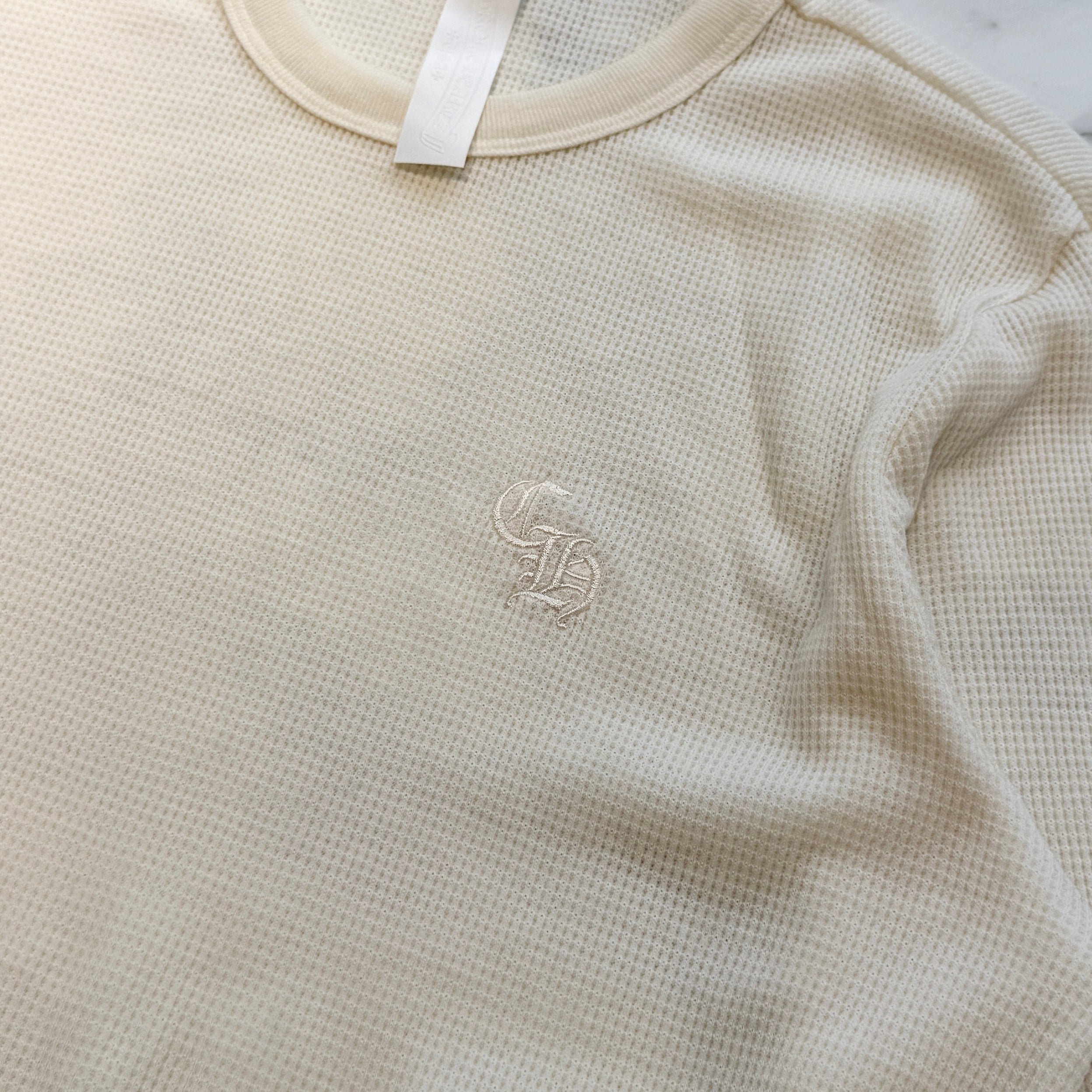 CHROME HEARTS Y NOT CH Embroidery Thermal Tee Size L クロムハーツ ワイノット CH刺繍 サーマル Tシャツ サイズL