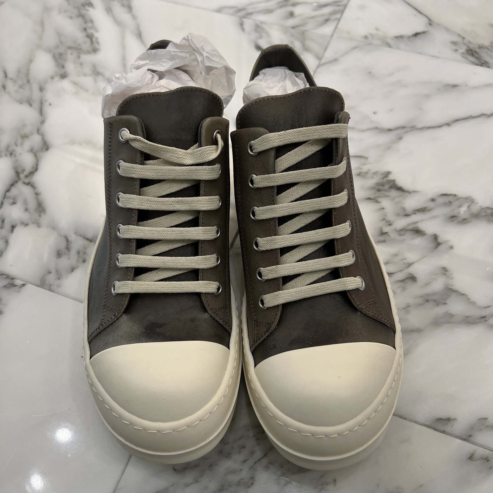 Rick Owens Lace Up Low Top Sneakers RR01E5891LCT Size 41 リックオウエンス レースアップ ローカットスニーカー  サイズ41