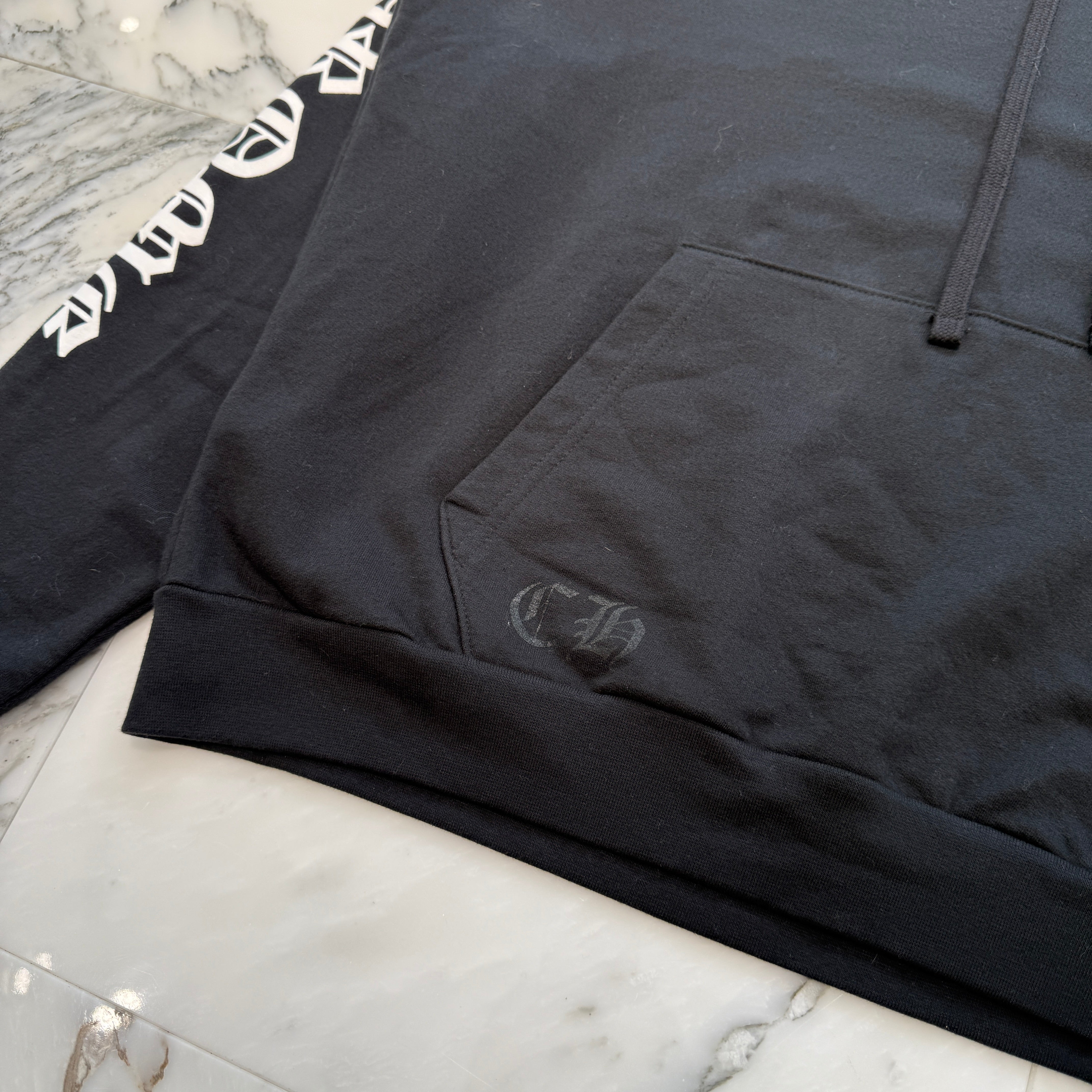 CHROME HEARTS Vertical Logo Pullover Hoodie Size XL クロムハーツ ヴァーティカルロゴ プルオーバーフーディー サイズXL