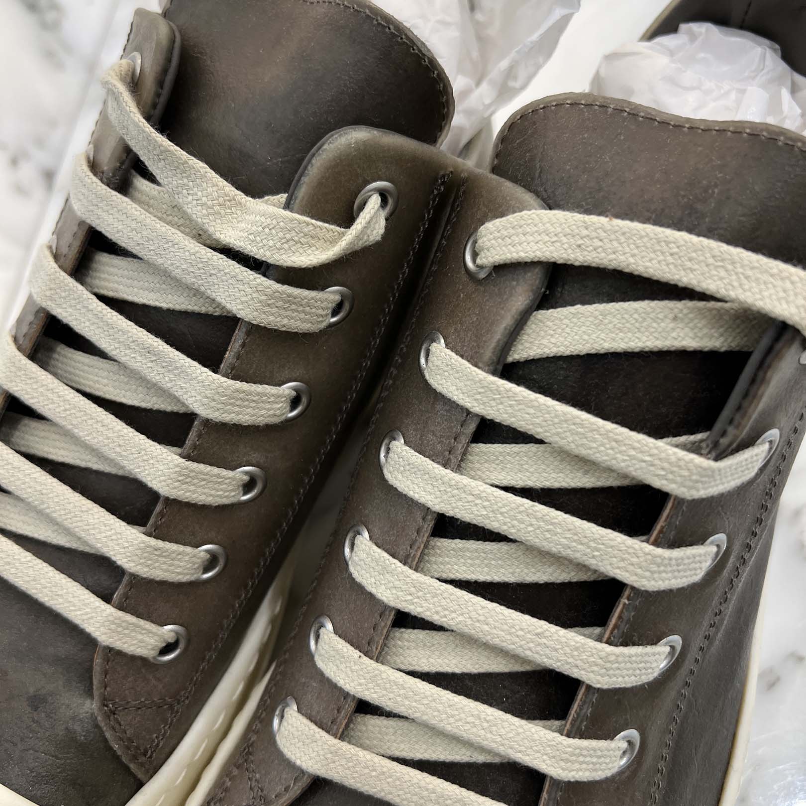 Rick Owens Lace Up Low Top Sneakers RR01E5891LCT Size 41 リックオウエンス レースアップ ローカットスニーカー  サイズ41