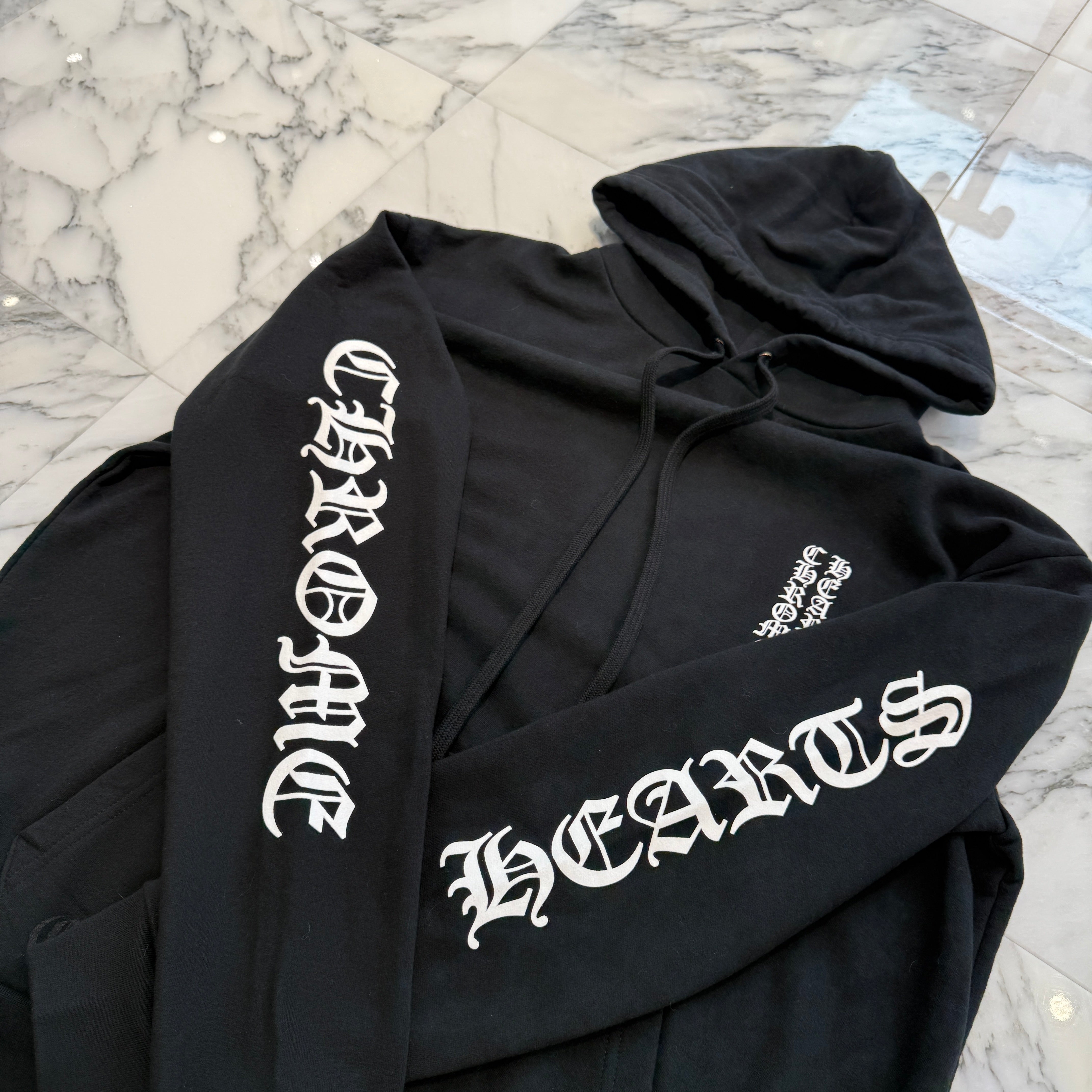CHROME HEARTS Vertical Logo Pullover Hoodie Size XL クロムハーツ ヴァーティカルロゴ プルオーバーフーディー サイズXL