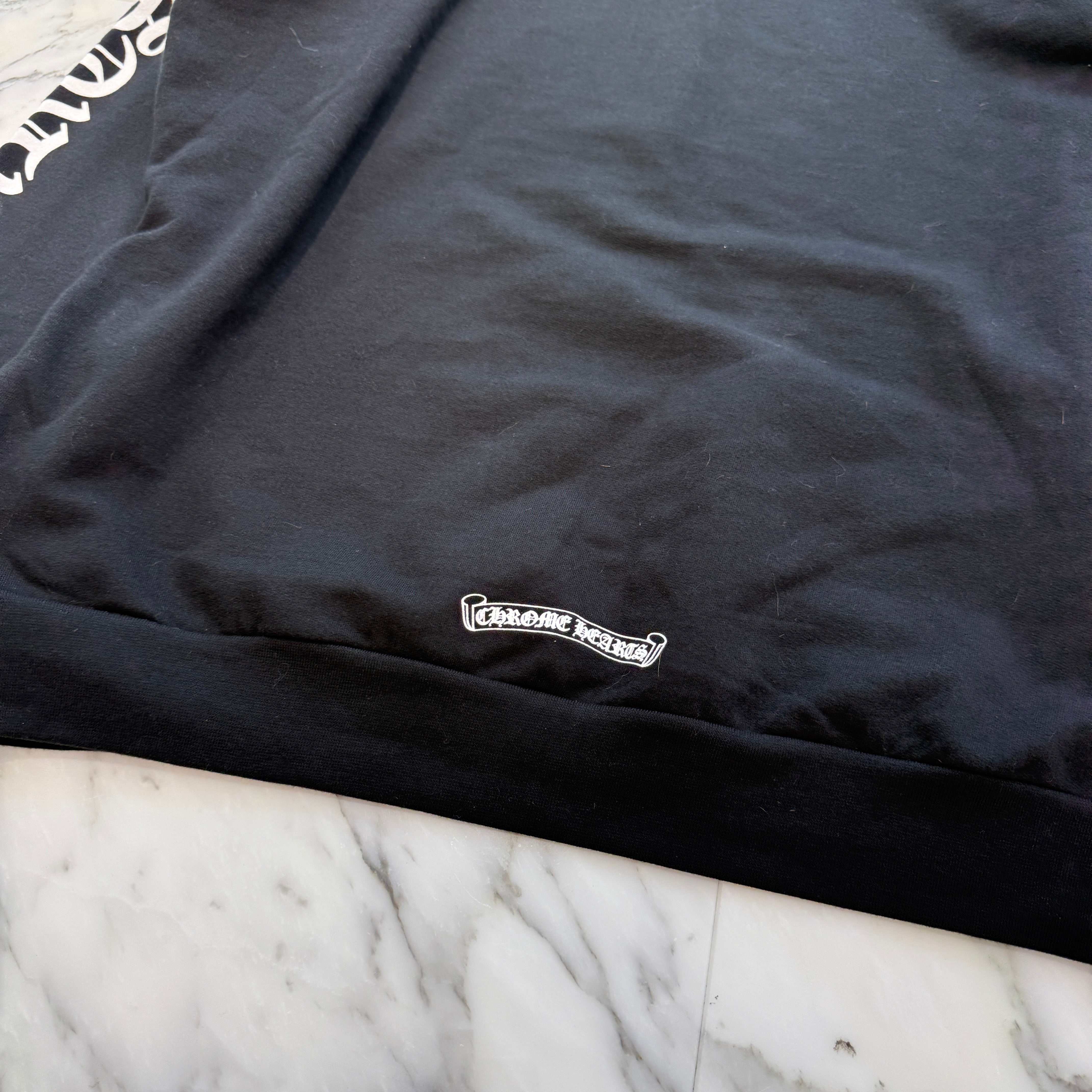 CHROME HEARTS Vertical Logo Pullover Hoodie Size XL クロムハーツ ヴァーティカルロゴ プルオーバーフーディー サイズXL