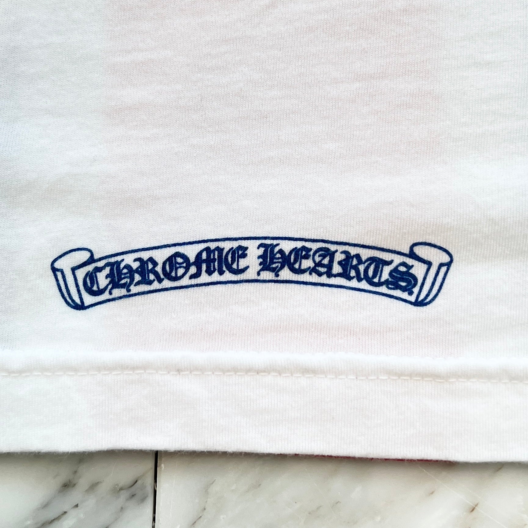 CHROME HEARTS Union Jack Neck Logo Tee Size M クロムハーツ CHROME HEARTS Union Jack Neck Logo Tee Size M クロムハーツ