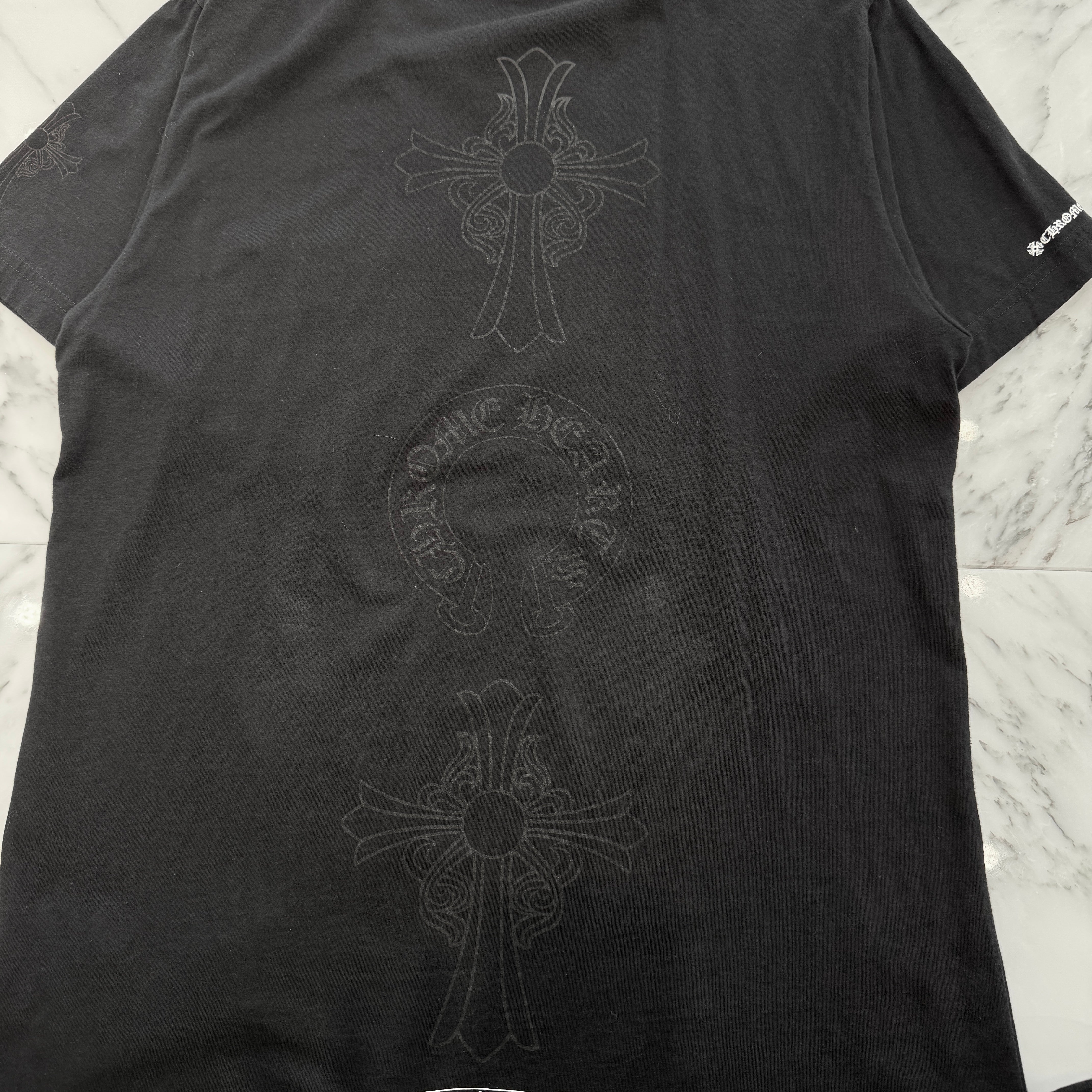CHROME HEARTS Tonal Celtic Cross Horseshoe Tee Size M クロムハーツ トーナル セルティック クロス ホースシュー Tシャツ サイズM