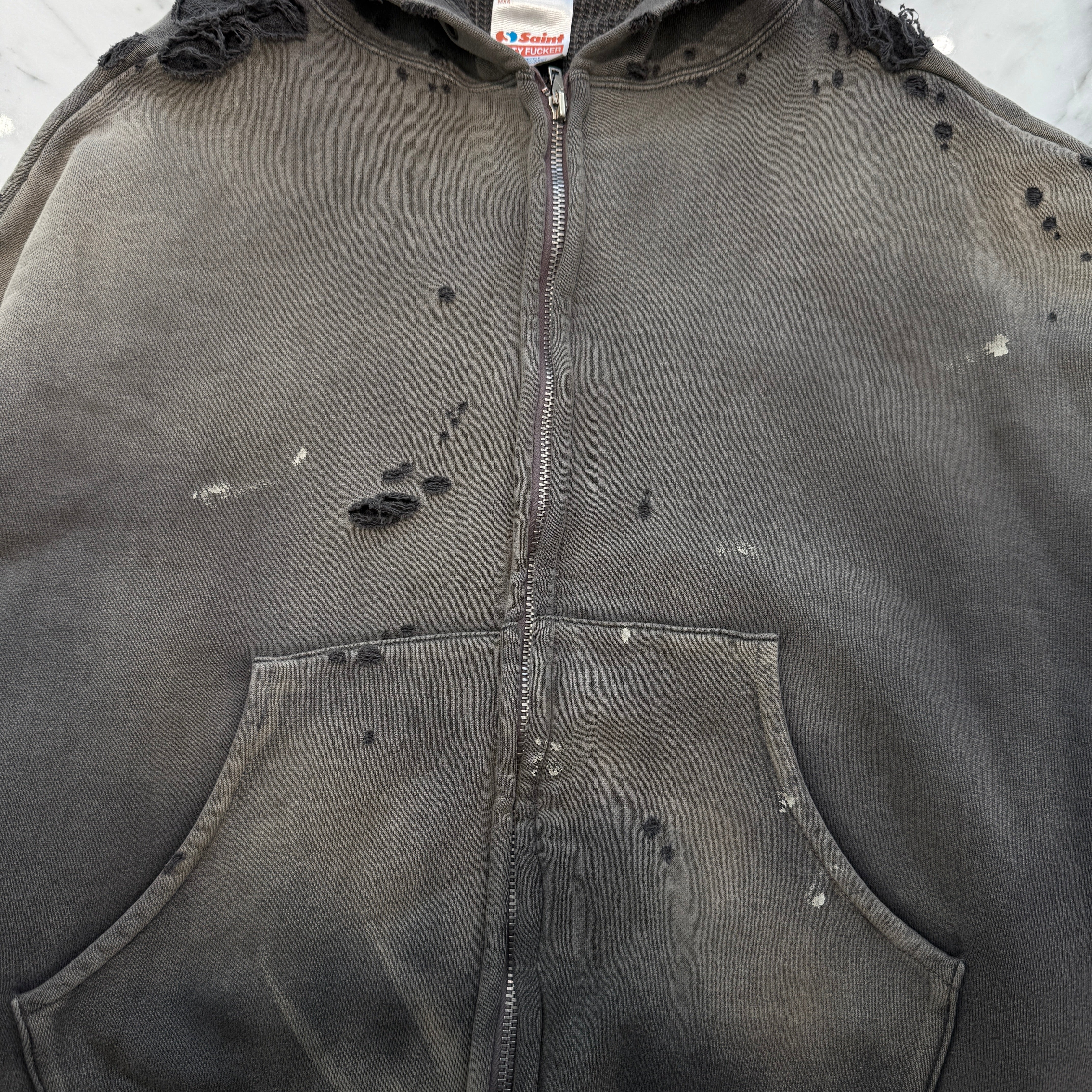 SAINT Mxxxxxx 2024AW DBL FC Zip Up Hoodie SM-HR3-0000-053 Size M セントマイケル ダブルフェイス ジップアップフーディー サイズM