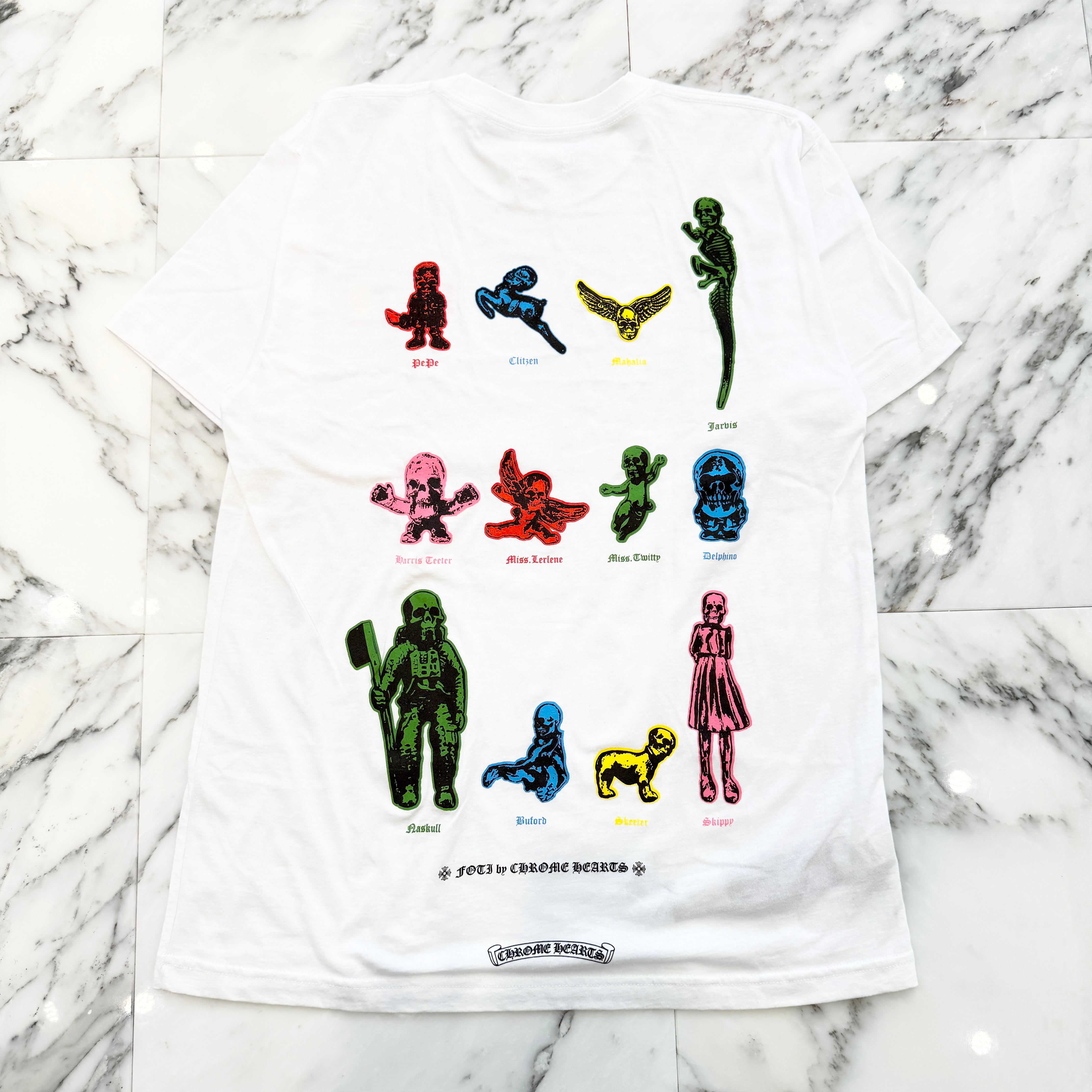 CHROME HEARTS 2023SS FOTI Rainbow Family Tee Size L クロムハーツ フォティ レインボー ファミリー Tシャツ サイズL