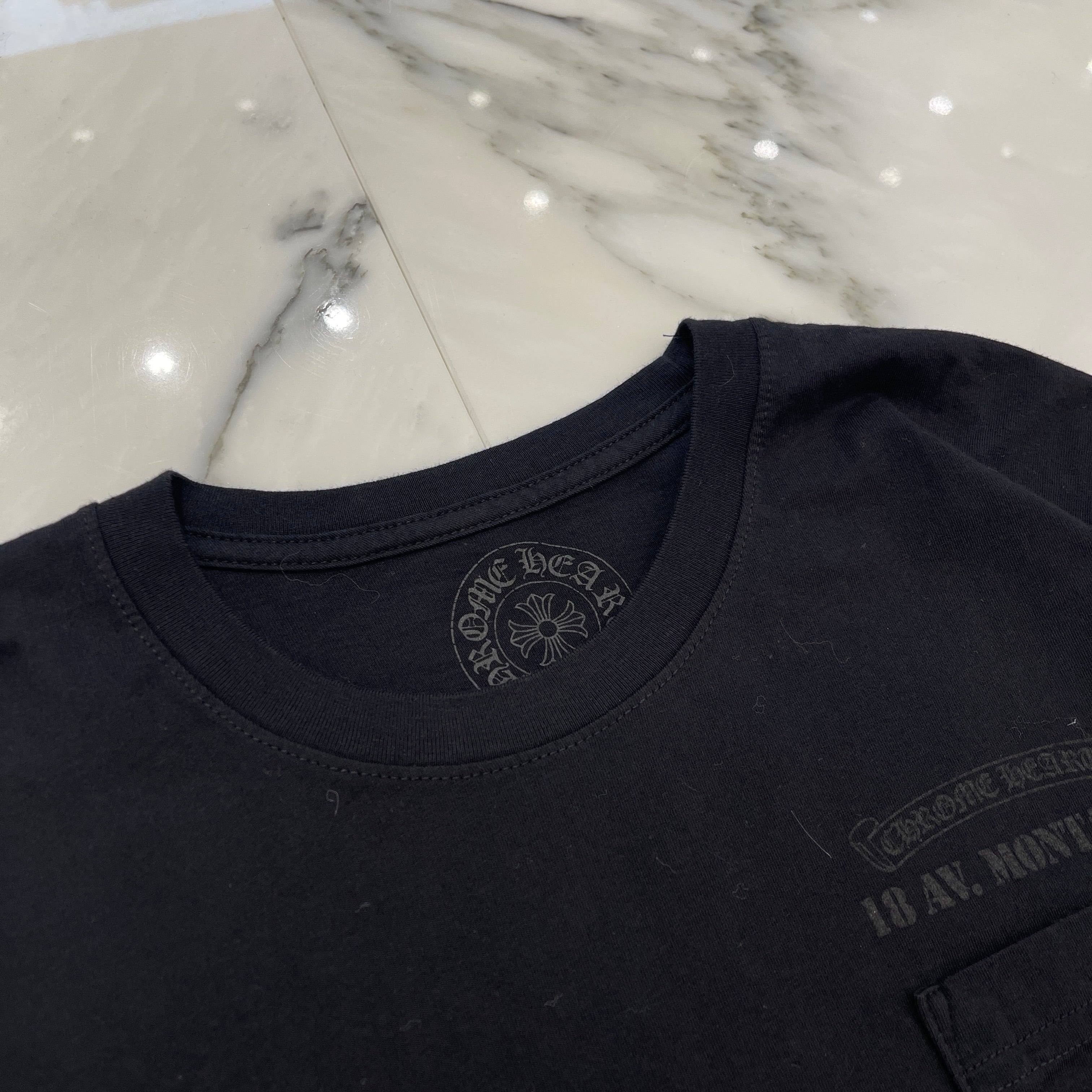 CHROME HEARTS Paris 18 AV. Montaigne Long Sleeve Tee Size XL クロムハーツ パリス 18アベニューモンタージュ ロングスリーブTシャツ サイズXL
